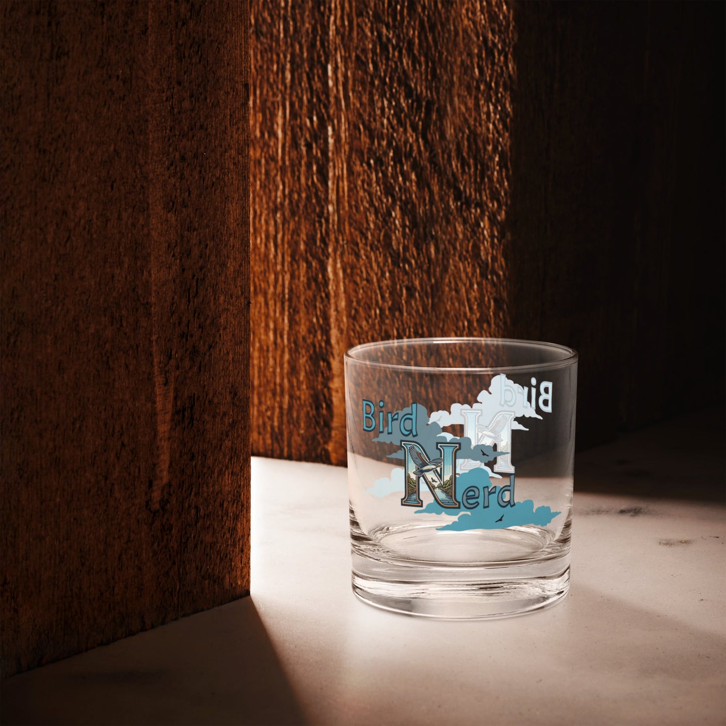 Bird Nerd Rocks Glass - Rocks Glass - Discovery Co.