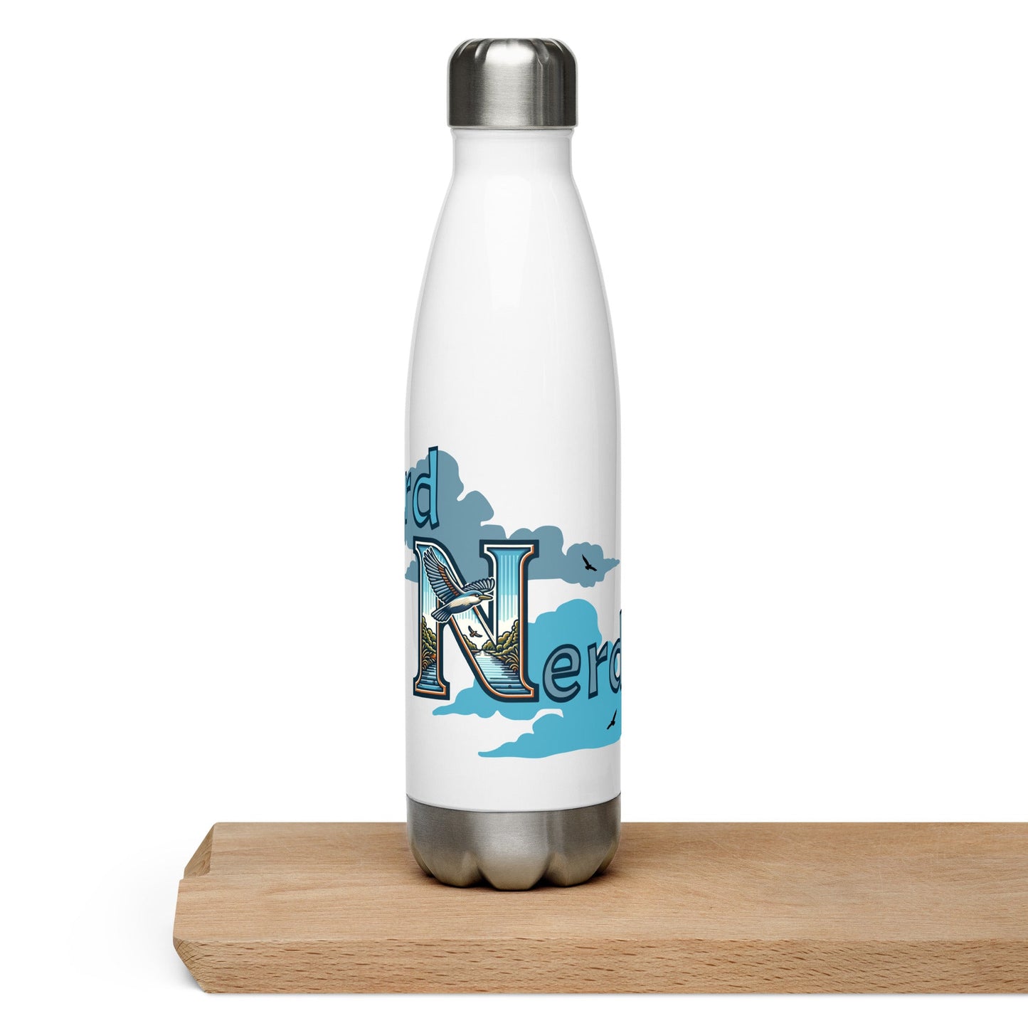 Bird Nerd Stainless Steel Water Bottle - Stainless Steel Water Bottle - Discovery Co.