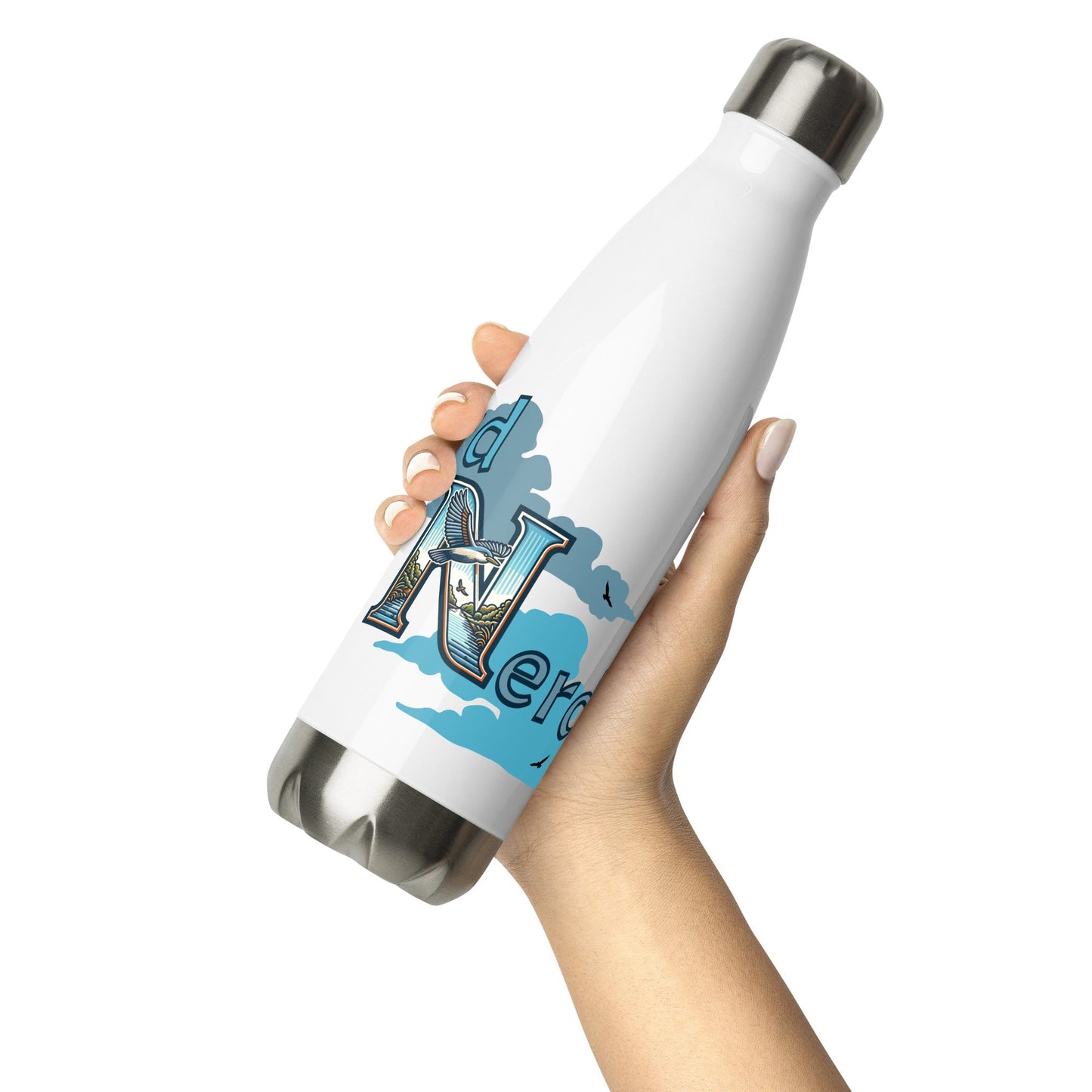 Bird Nerd Stainless Steel Water Bottle - Stainless Steel Water Bottle - Discovery Co.