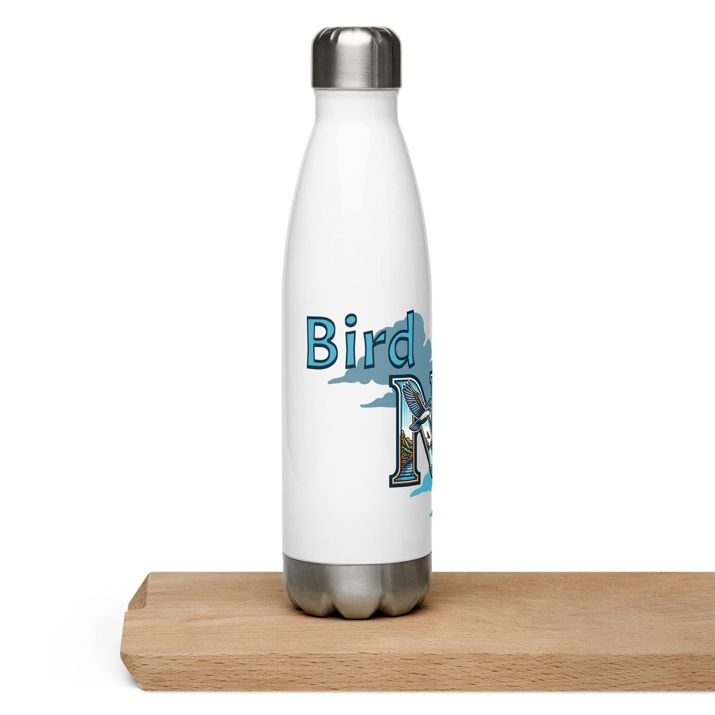 Bird Nerd Stainless Steel Water Bottle - Stainless Steel Water Bottle - Discovery Co.