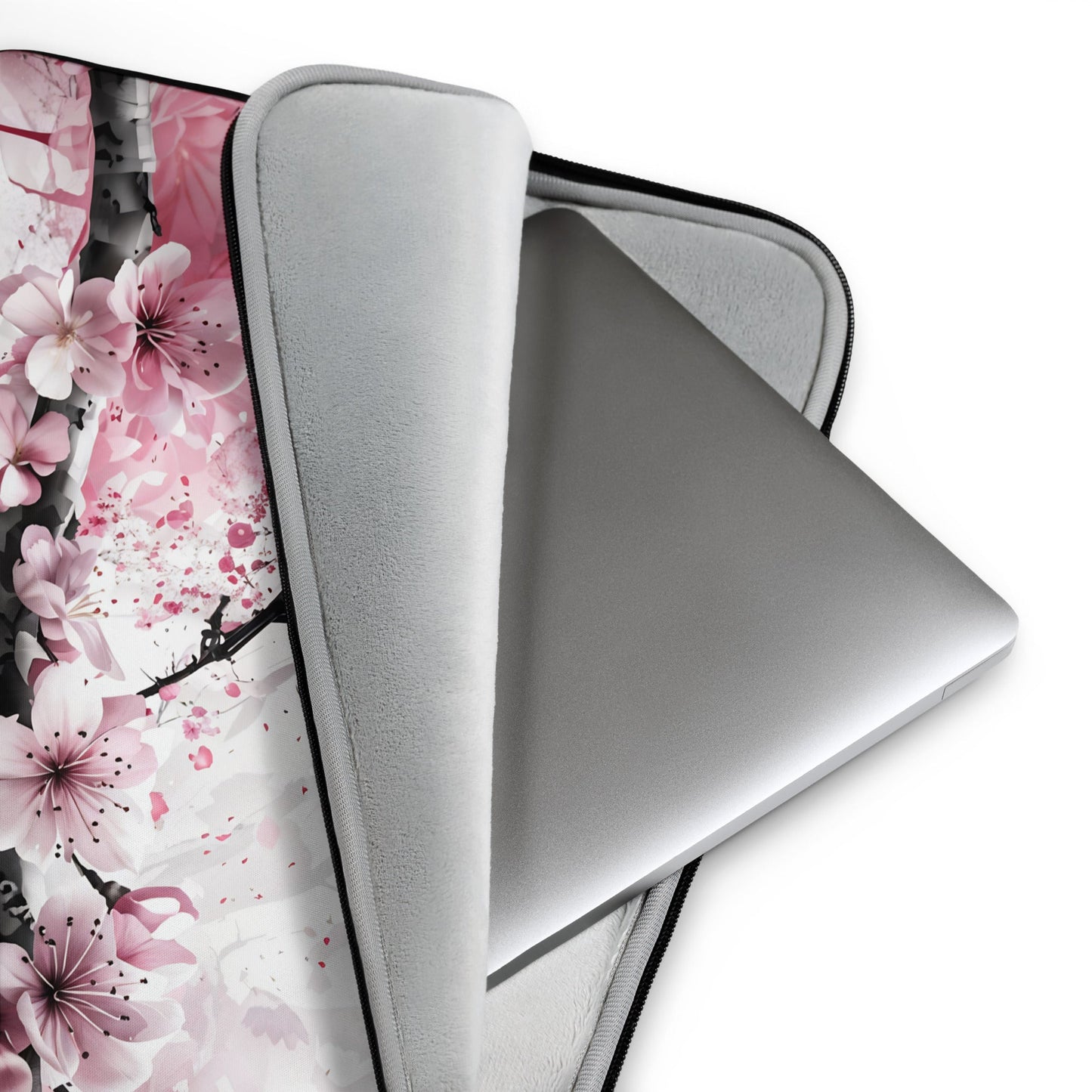 Bird On Cherry Blossom Branch Laptop Sleeve - Laptop Cases - Discovery Co.