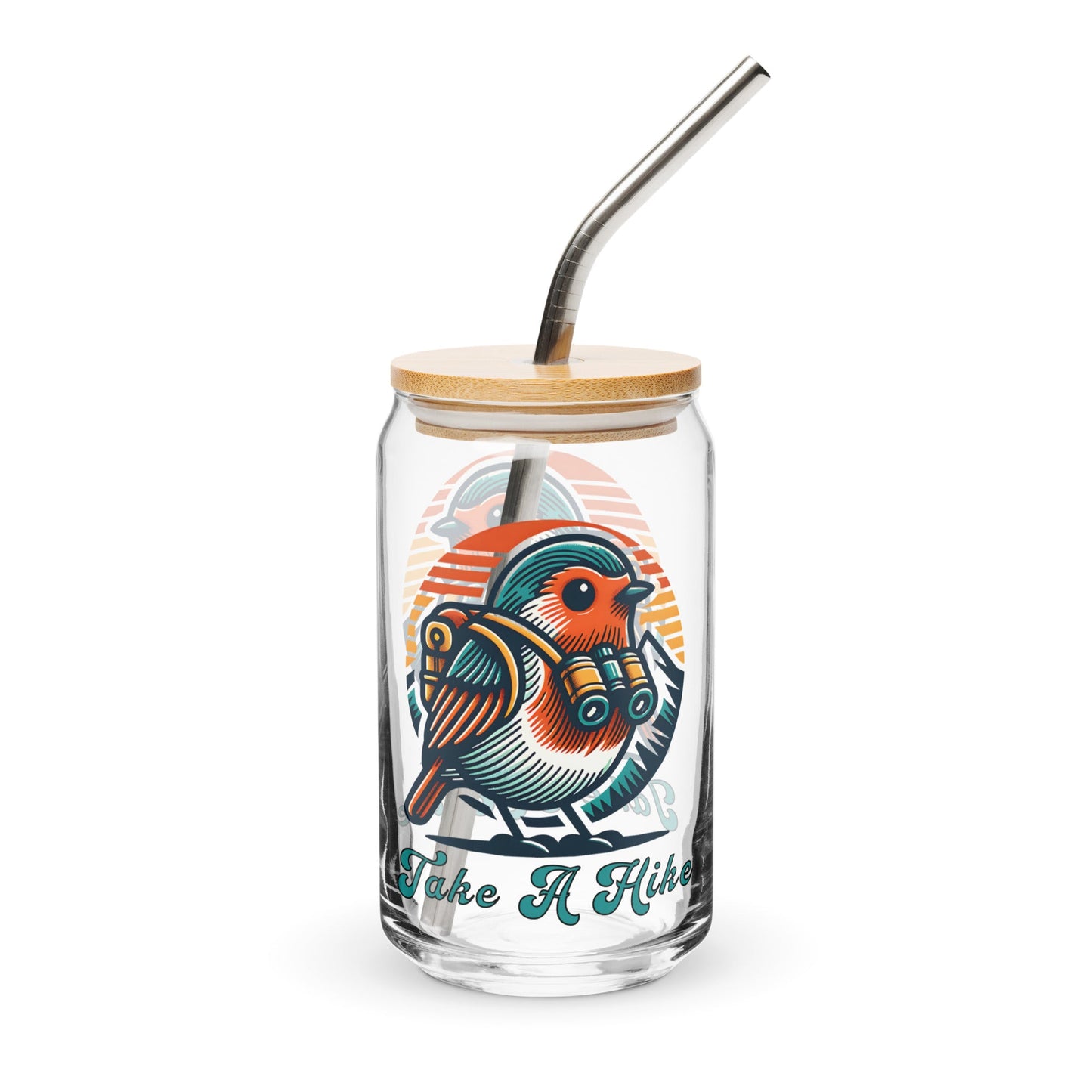 Bird Take A Hike Can - Shaped Glass - Can - Shaped Glass - Discovery Co.
