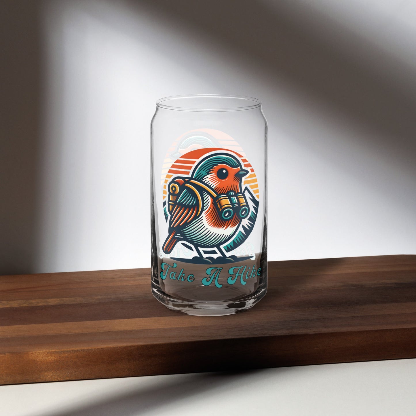 Bird Take A Hike Can - Shaped Glass - Can - Shaped Glass - Discovery Co.