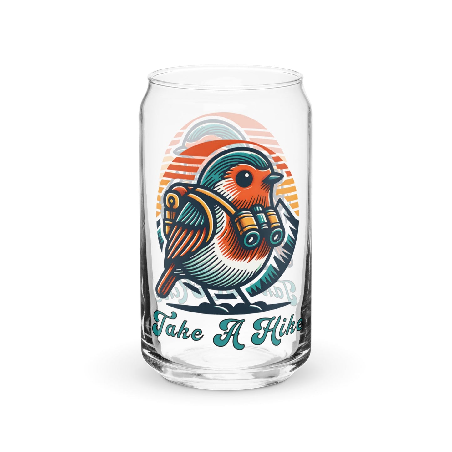Bird Take A Hike Can - Shaped Glass - Can - Shaped Glass - Discovery Co.