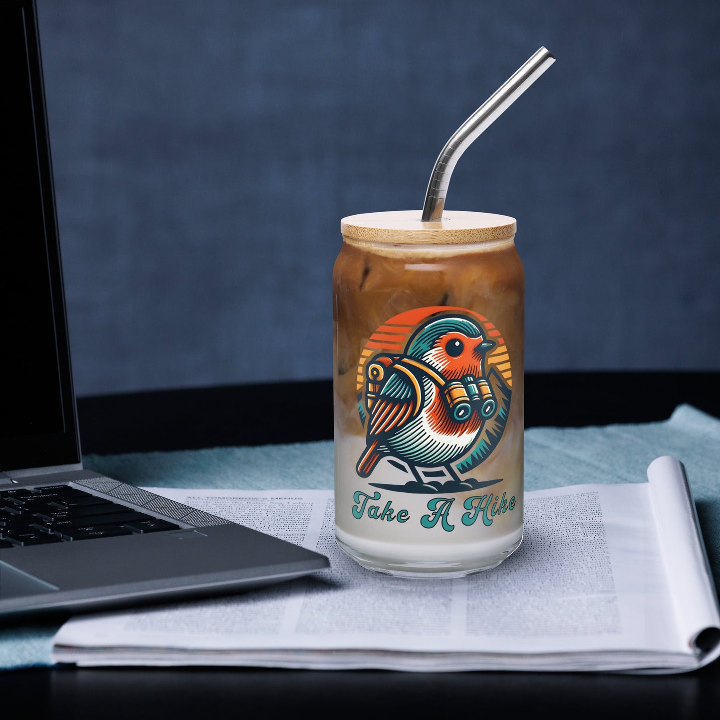 Bird Take A Hike Can - Shaped Glass - Can - Shaped Glass - Discovery Co.