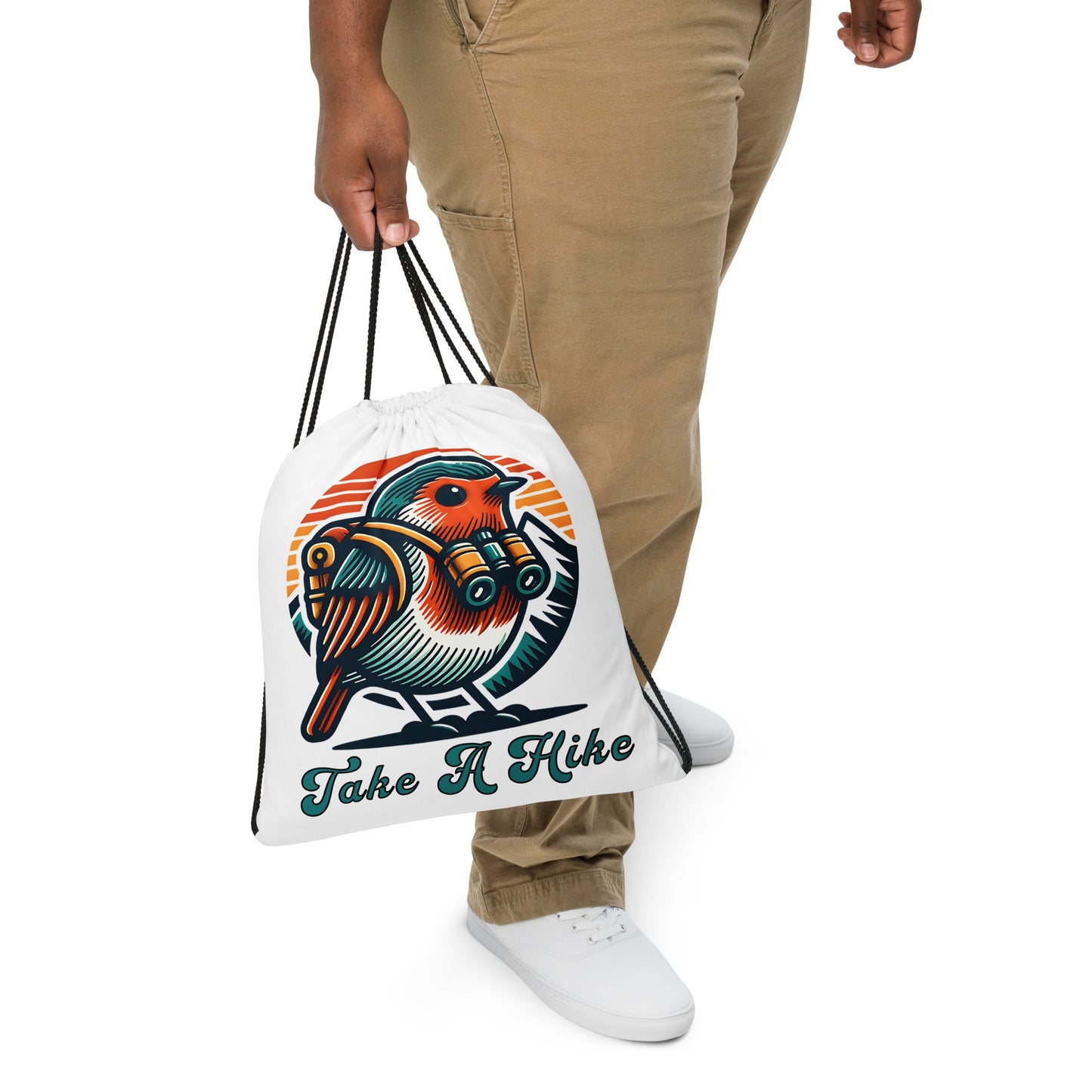 Bird Take A Hike Drawstring Bag - Drawstring Bag - Discovery Co.
