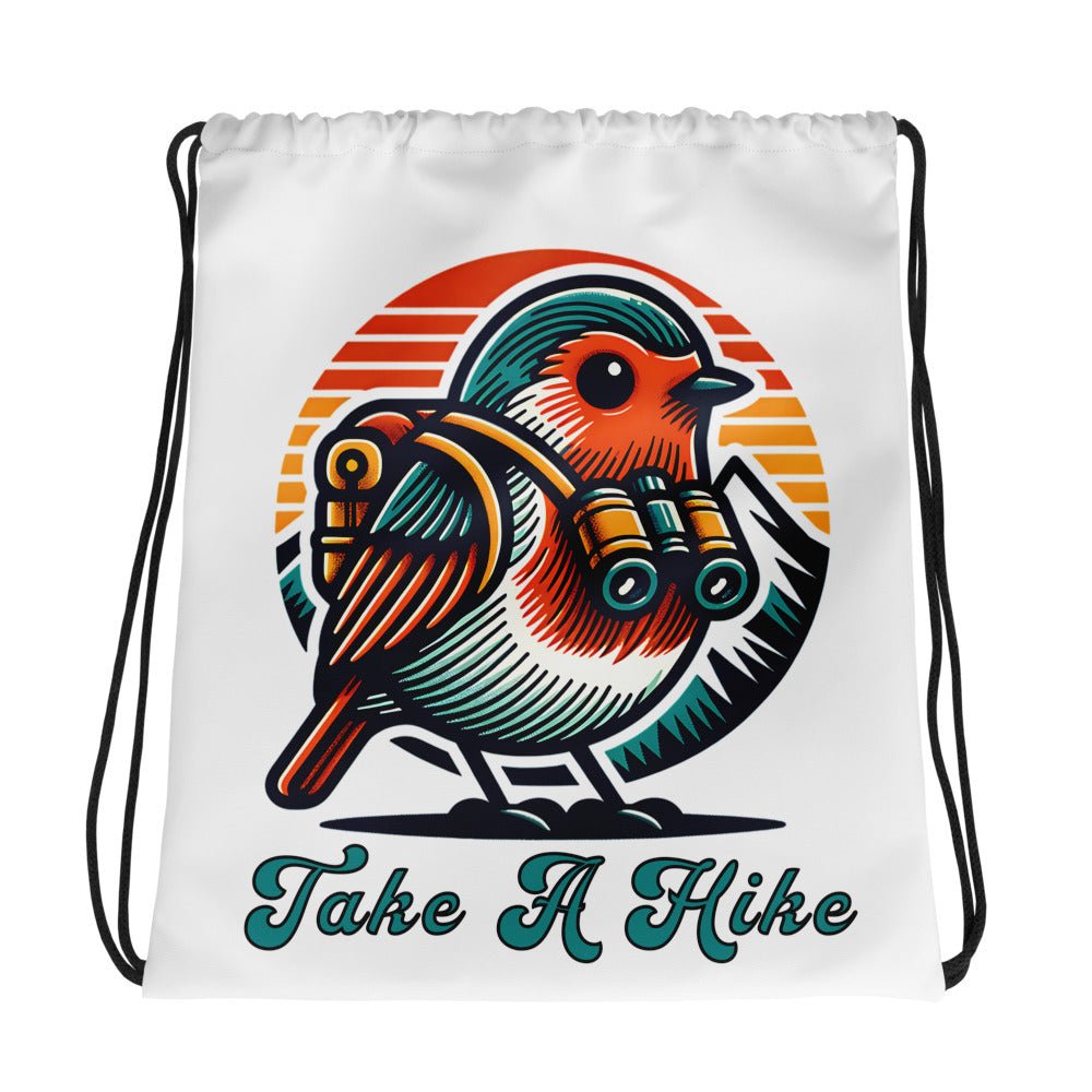 Bird Take A Hike Drawstring Bag - Drawstring Bag - Discovery Co.