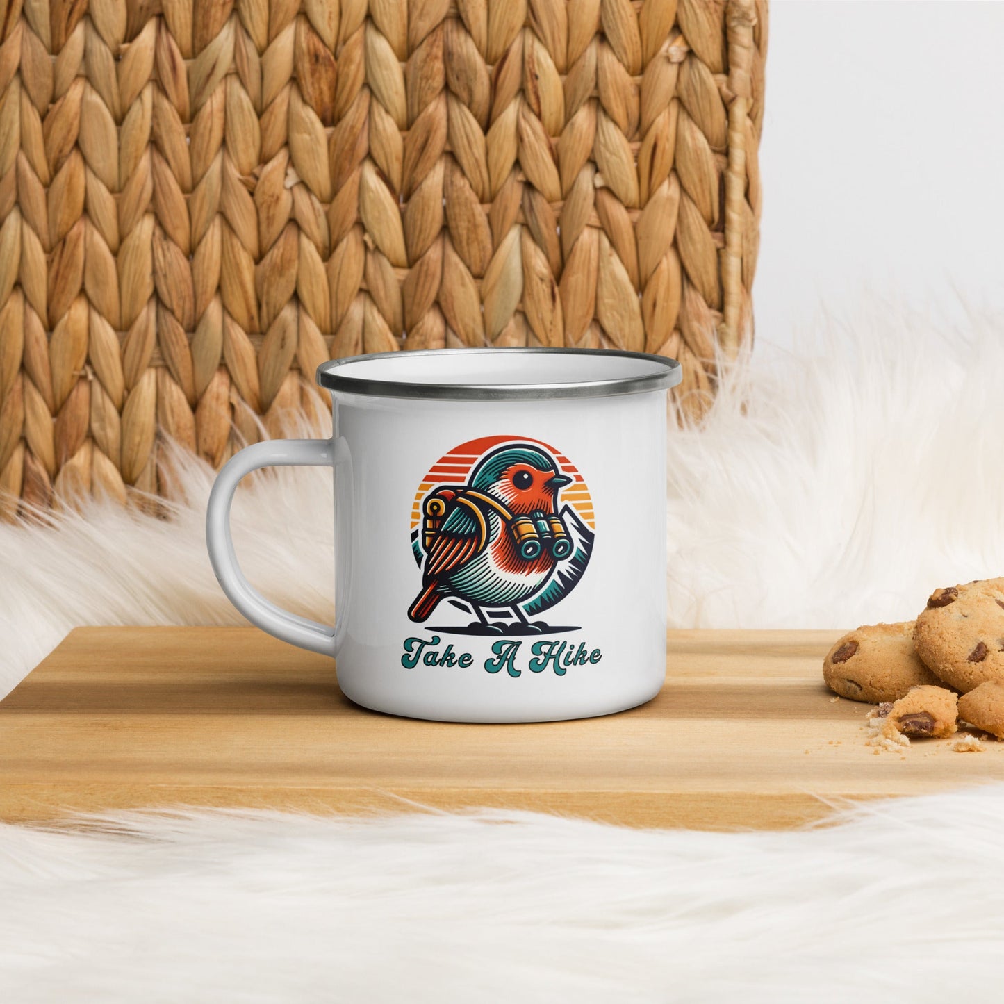 Bird Take A Hike Enamel Mug - Mugs - Discovery Co.
