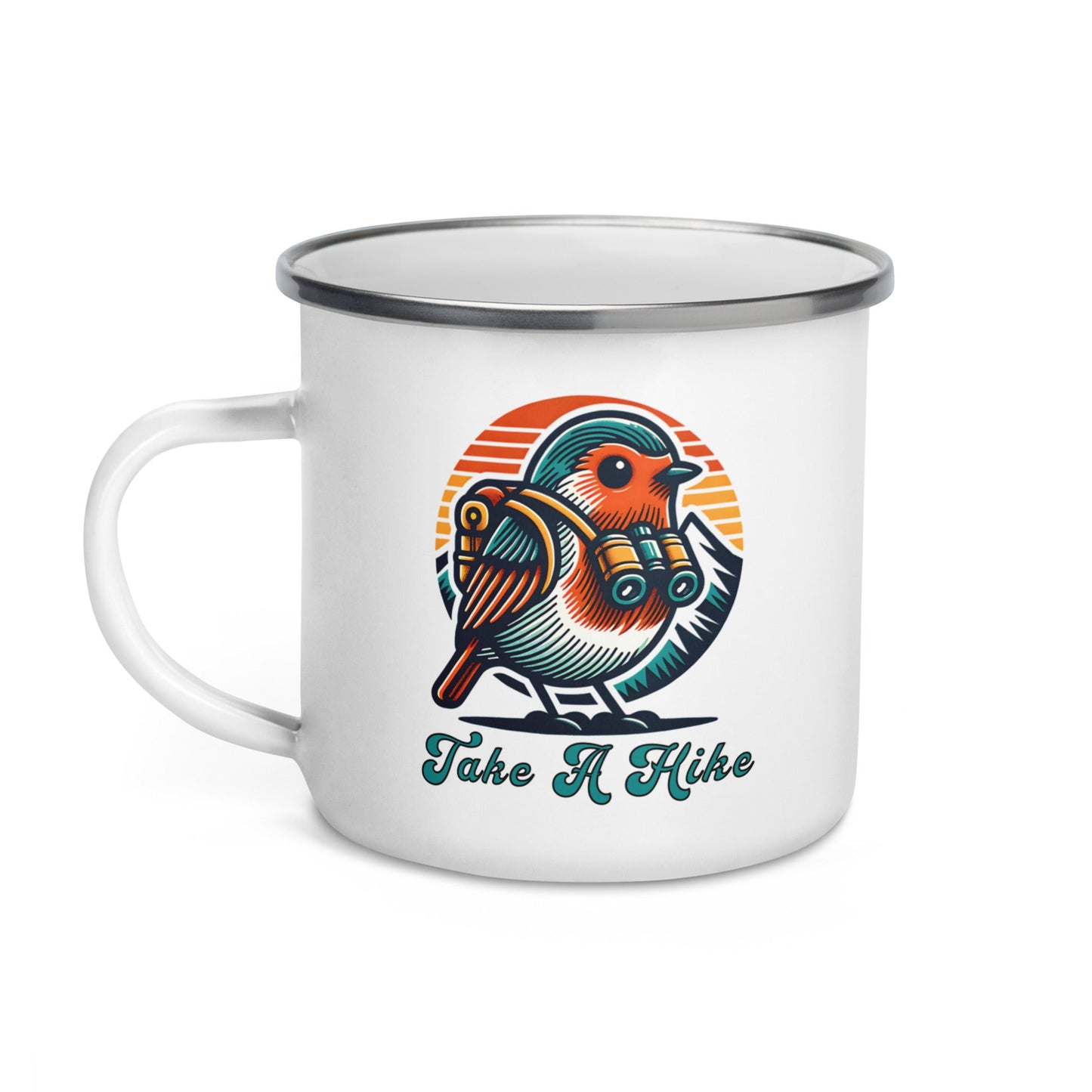 Bird Take A Hike Enamel Mug - Mugs - Discovery Co.