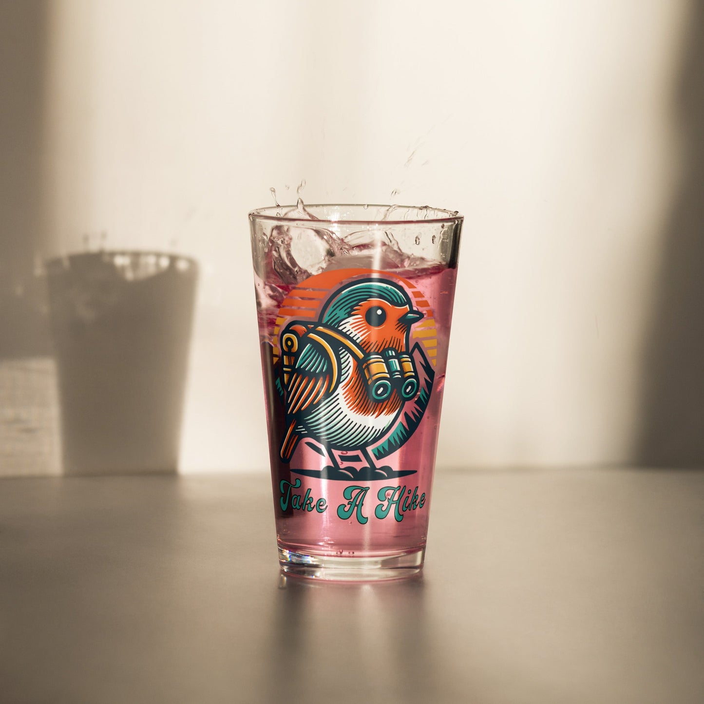 Bird Take a Hike Pint Glass - Beer Glass - Discovery Co.