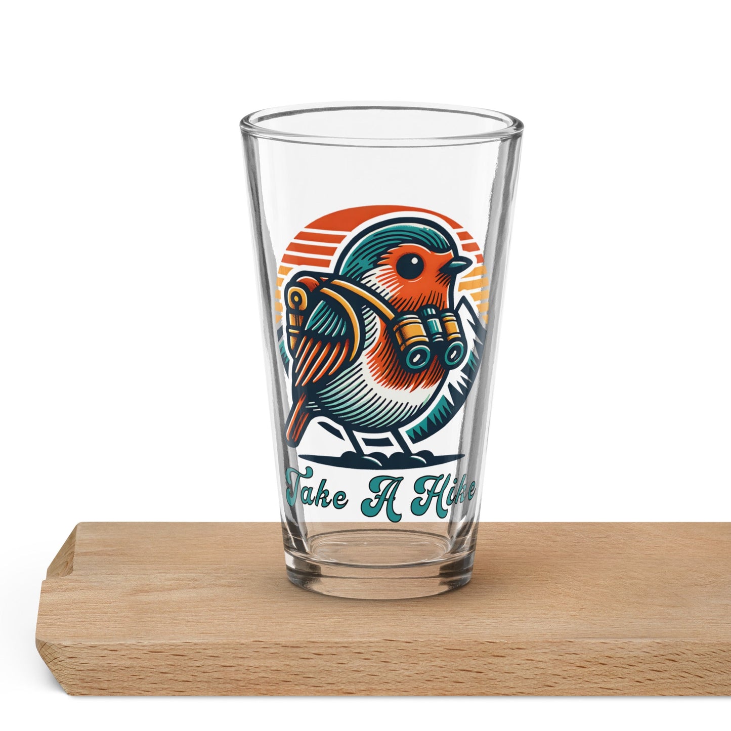 Bird Take a Hike Pint Glass - Beer Glass - Discovery Co.