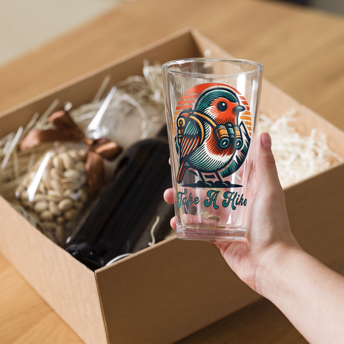 Bird Take a Hike Pint Glass - Beer Glass - Discovery Co.