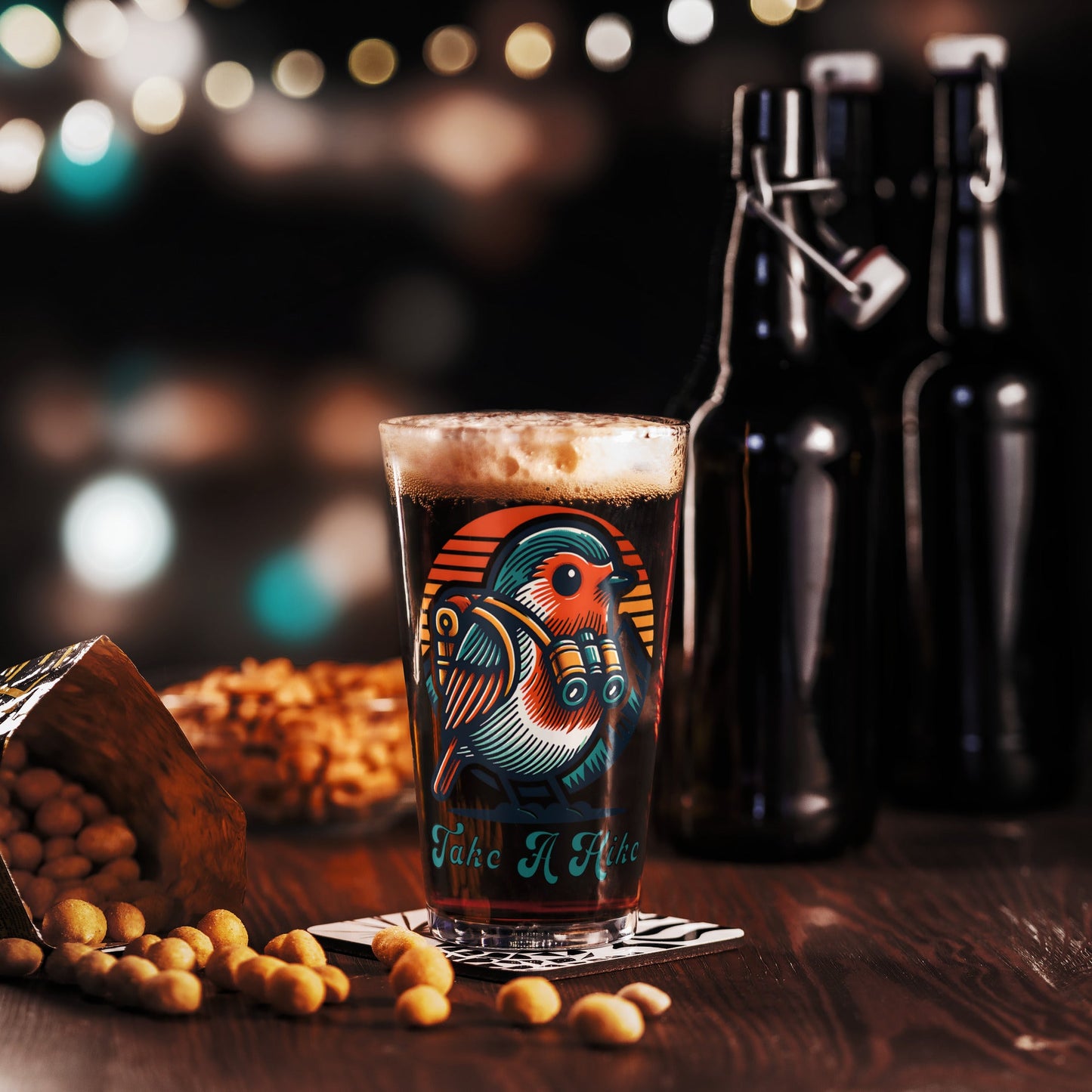 Bird Take a Hike Pint Glass - Beer Glass - Discovery Co.