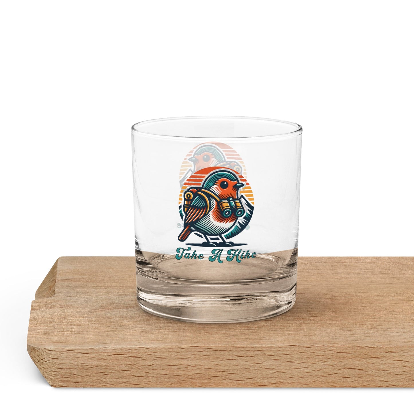 Bird Take a Hike Rocks Glass - Rocks Glass - Discovery Co.