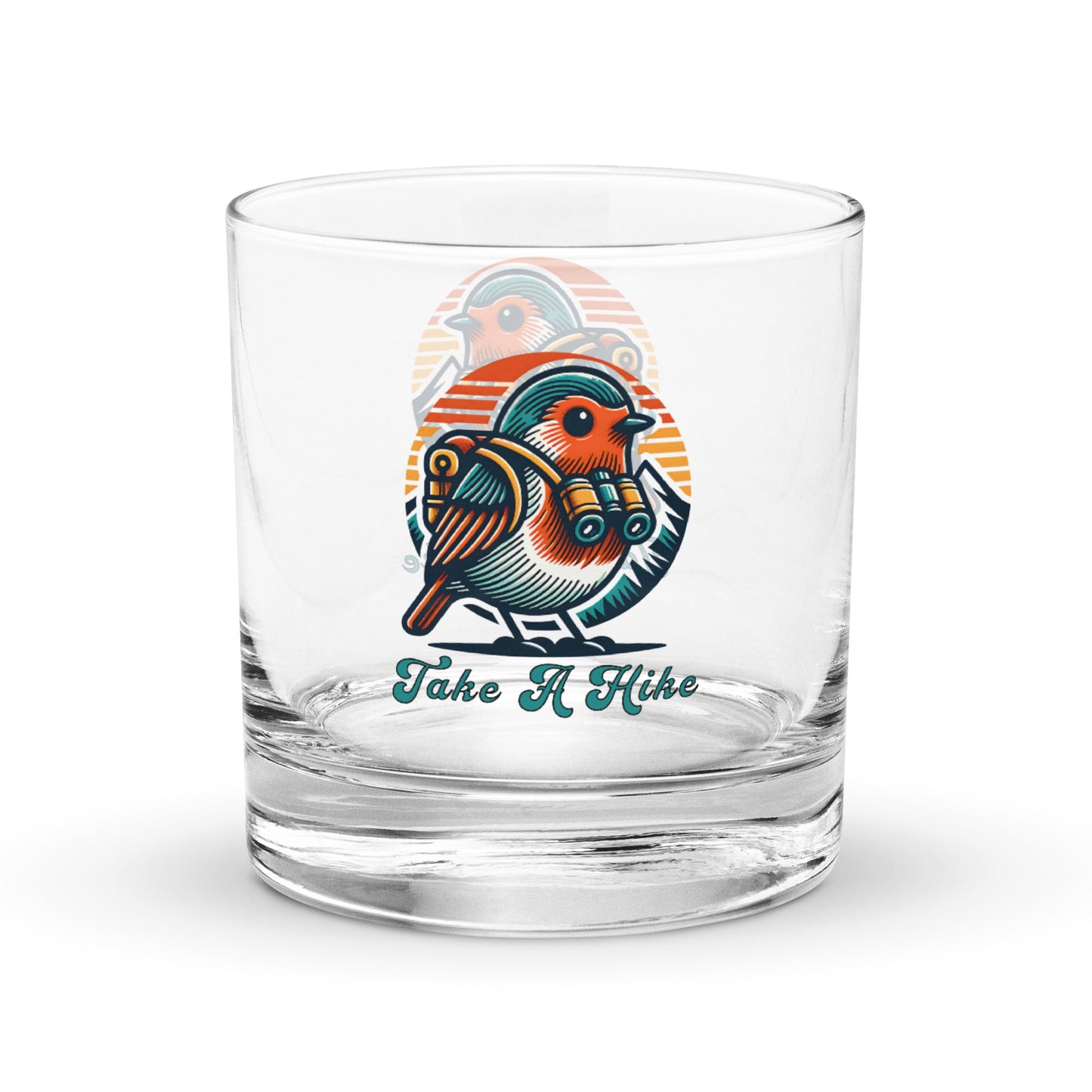 Bird Take a Hike Rocks Glass - Rocks Glass - Discovery Co.