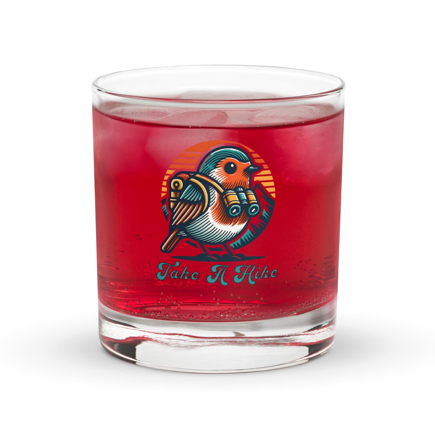 Bird Take a Hike Rocks Glass - Rocks Glass - Discovery Co.