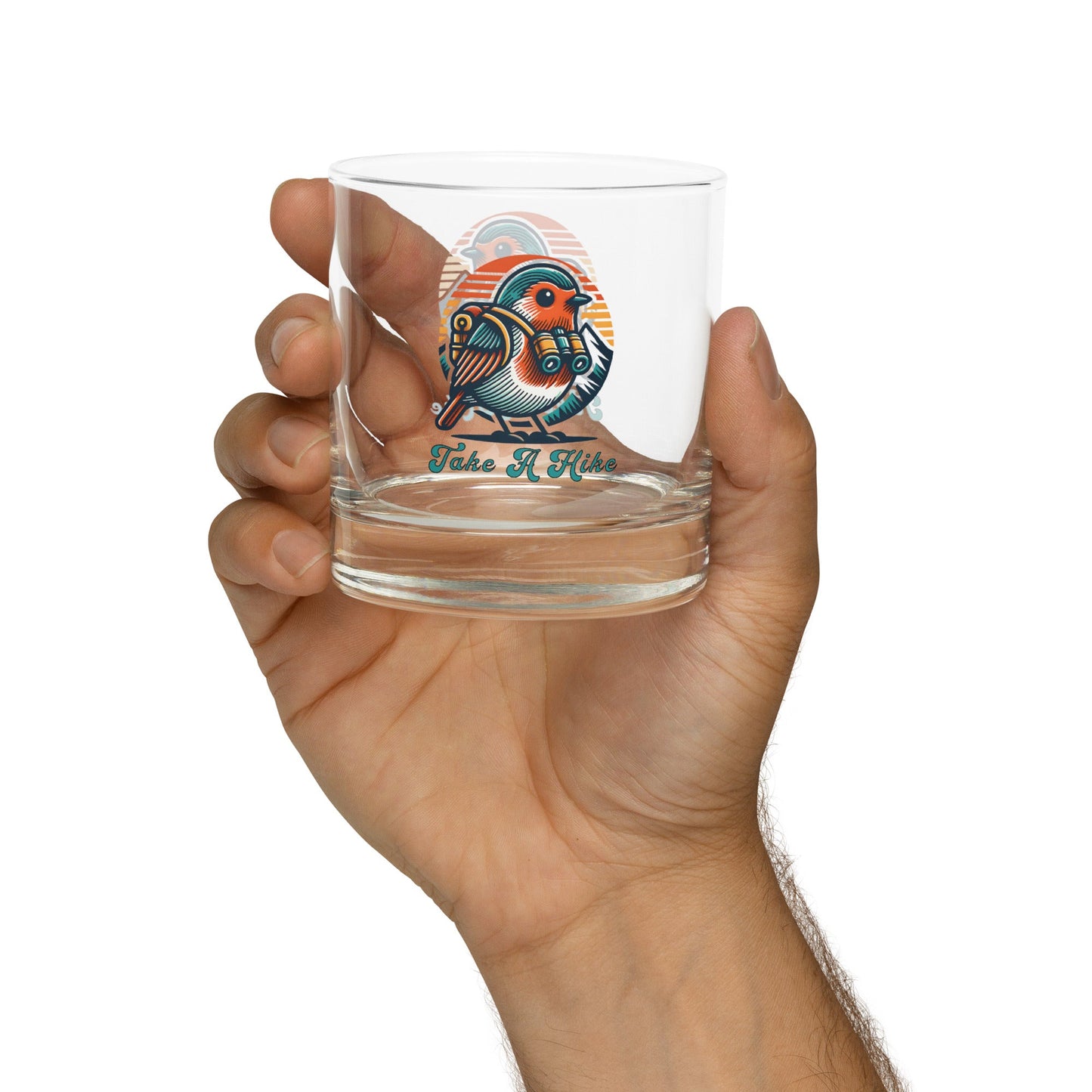 Bird Take a Hike Rocks Glass - Rocks Glass - Discovery Co.