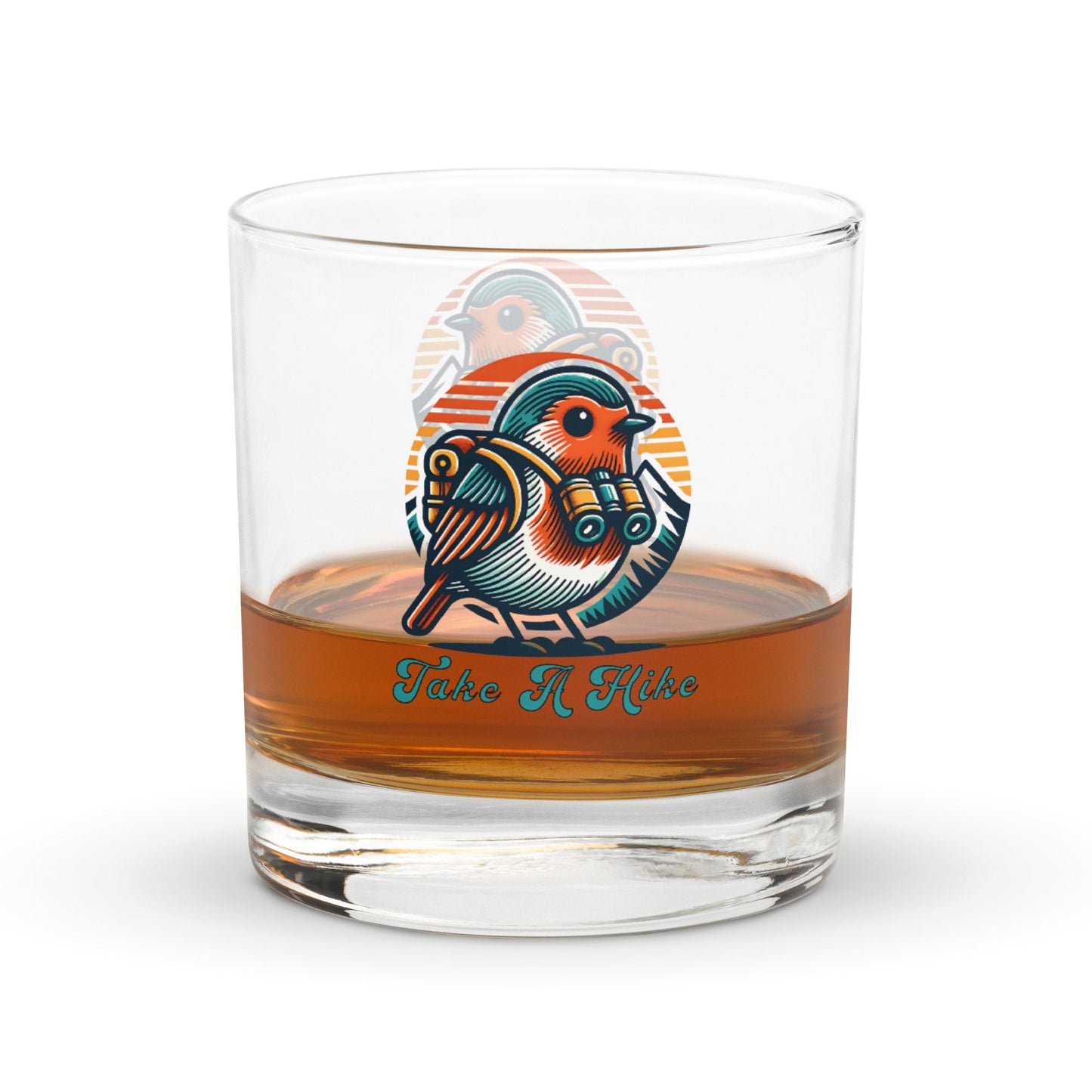 Bird Take a Hike Rocks Glass - Rocks Glass - Discovery Co.