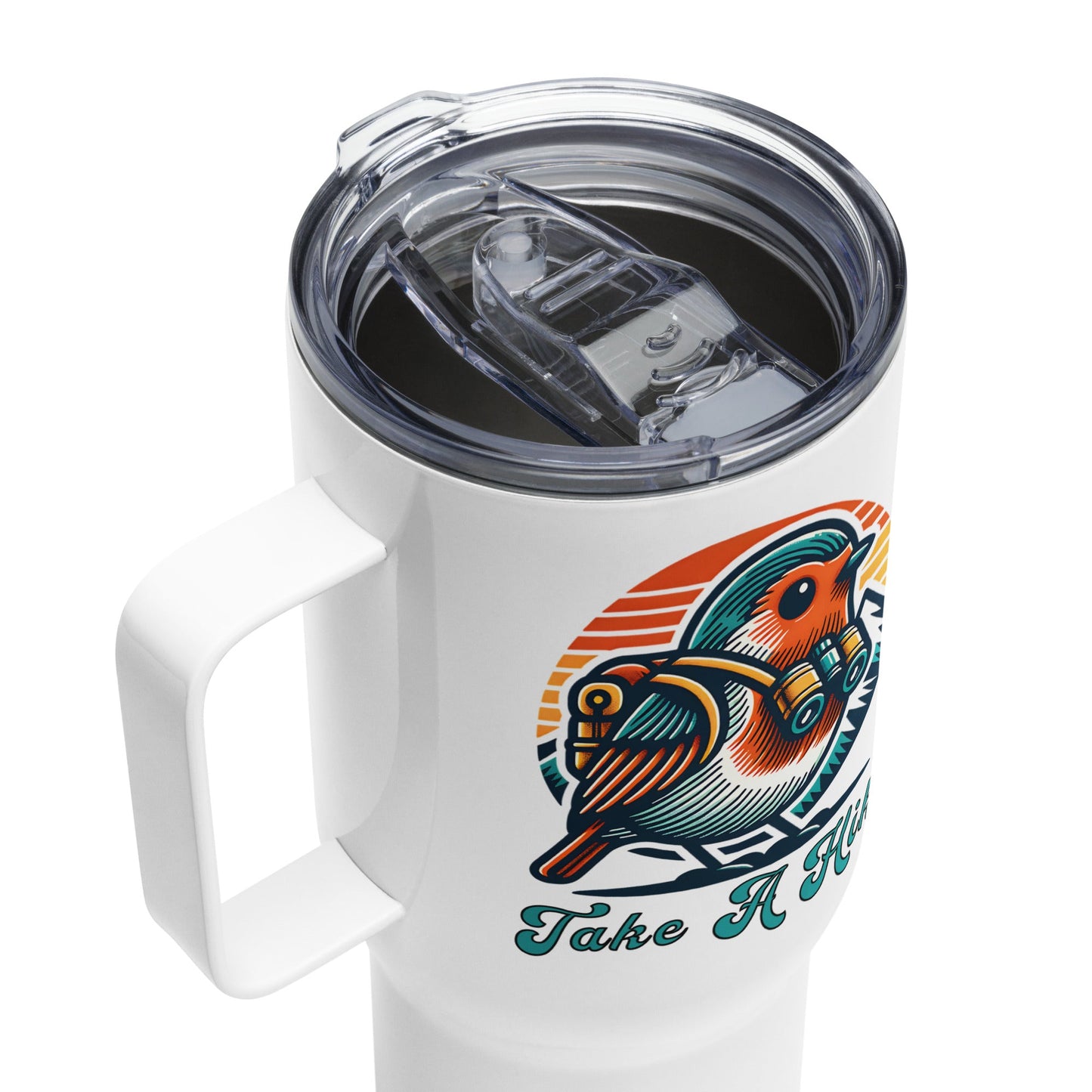 Bird Take A Hike Travel Mug With Handle (25 oz and 40 oz) - Travel Mug - Discovery Co.
