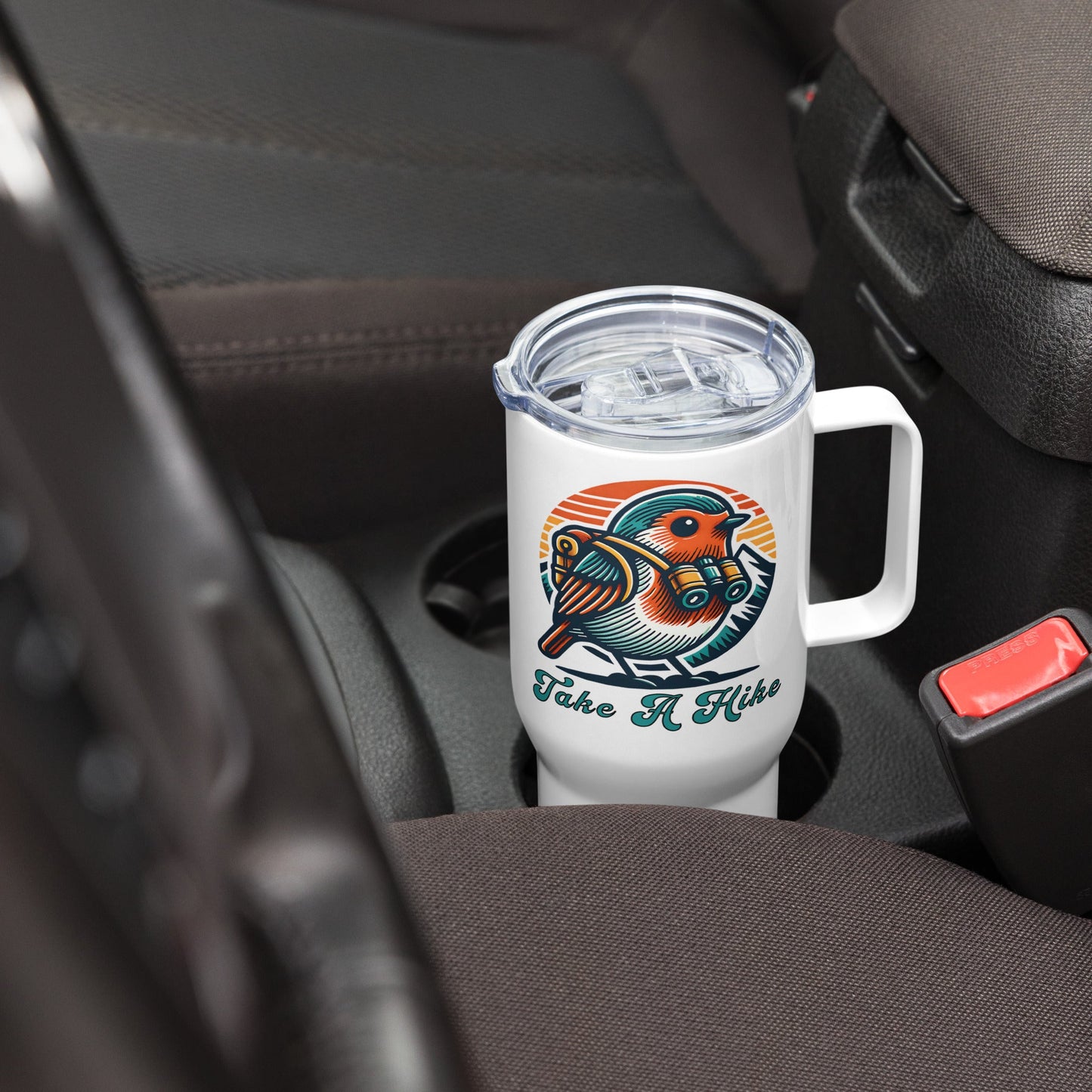 Bird Take A Hike Travel Mug With Handle (25 oz and 40 oz) - Travel Mug - Discovery Co.