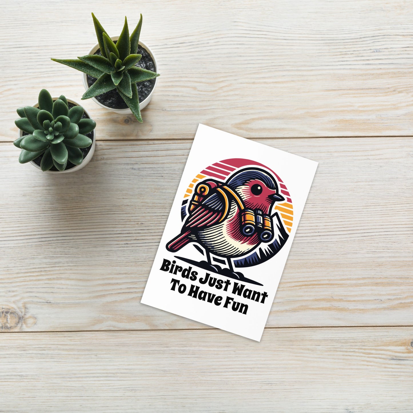 Birds Just Want To Have Fun Greeting Card - Greeting Card - Discovery Co.