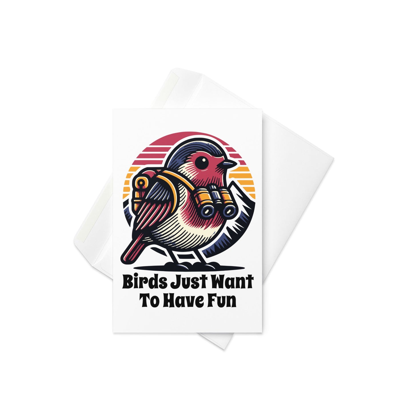 Birds Just Want To Have Fun Greeting Card - Greeting Card - Discovery Co.