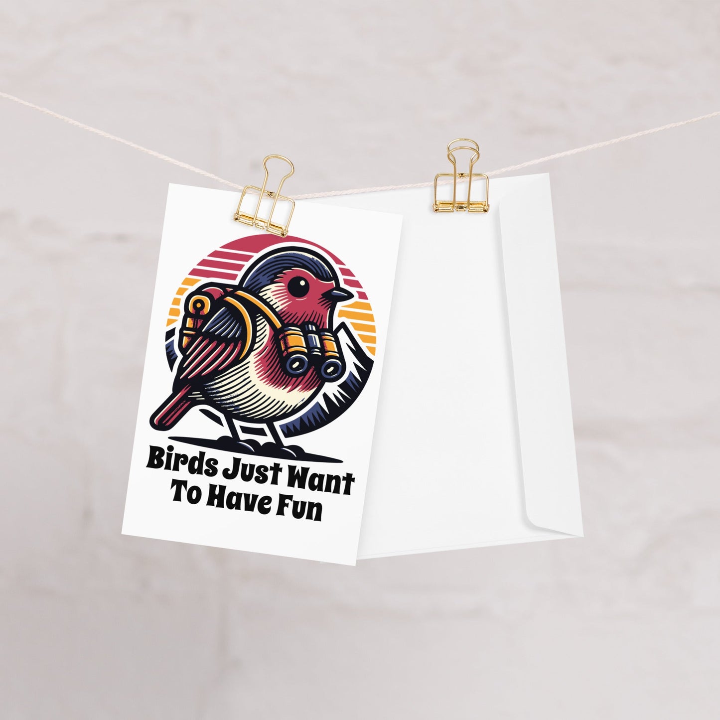 Birds Just Want To Have Fun Greeting Card - Greeting Card - Discovery Co.