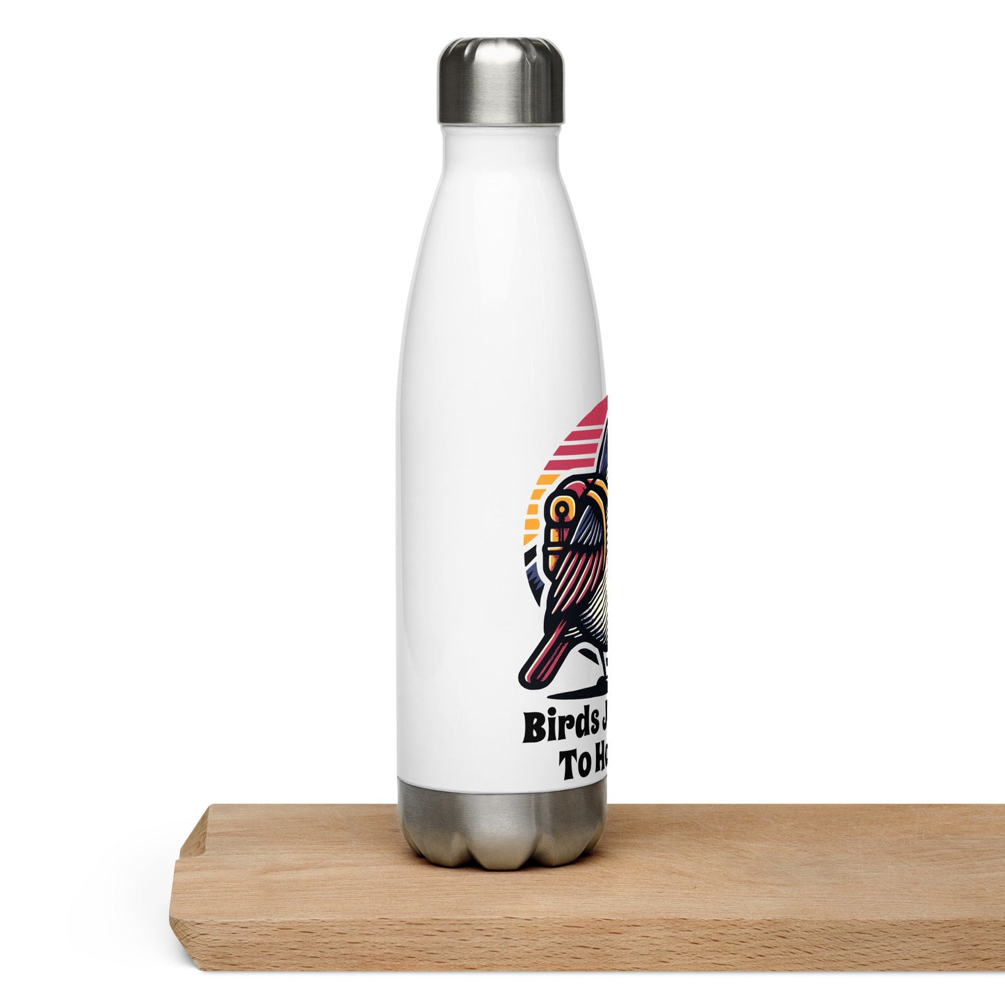 Birds Just Want To Have Fun Stainless Steel Water Bottle - Stainless Steel Water Bottle - Discovery Co.