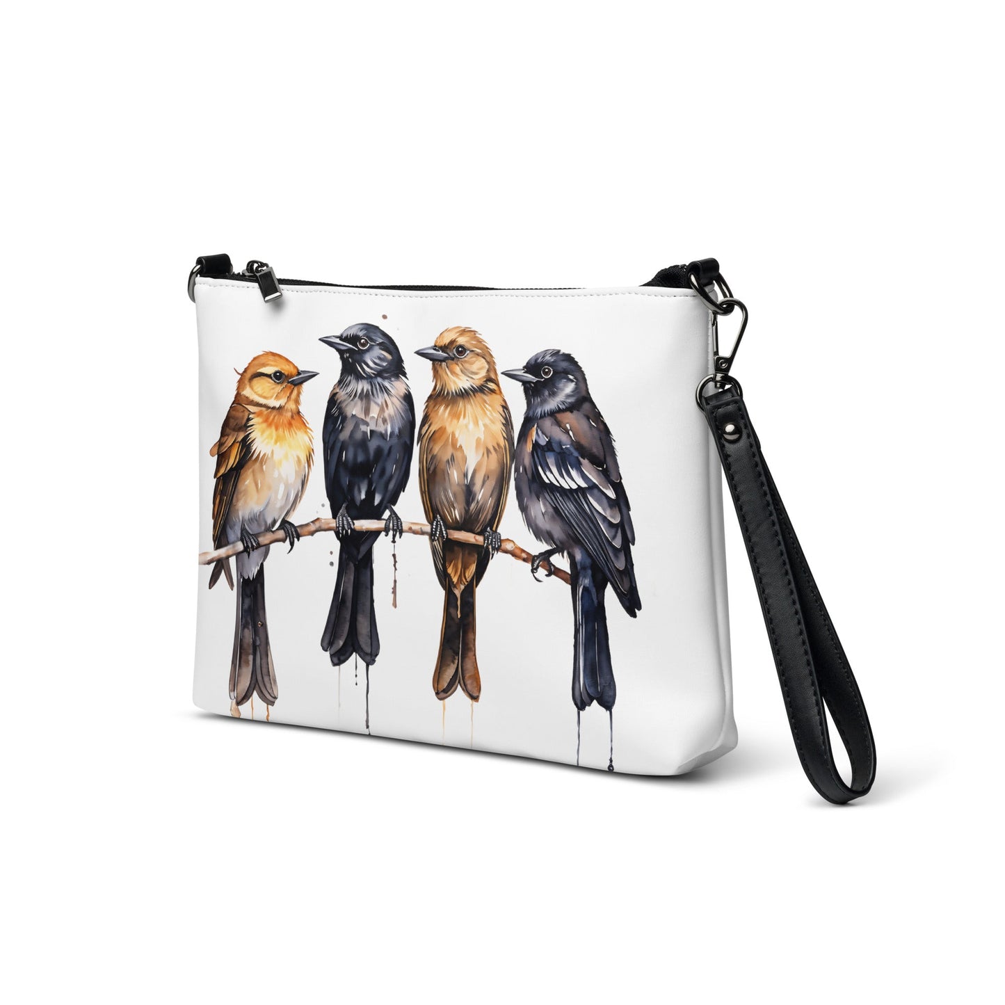 Birds Watercolor Art Crossbody Bag - Crossbody Bag - Discovery Co.