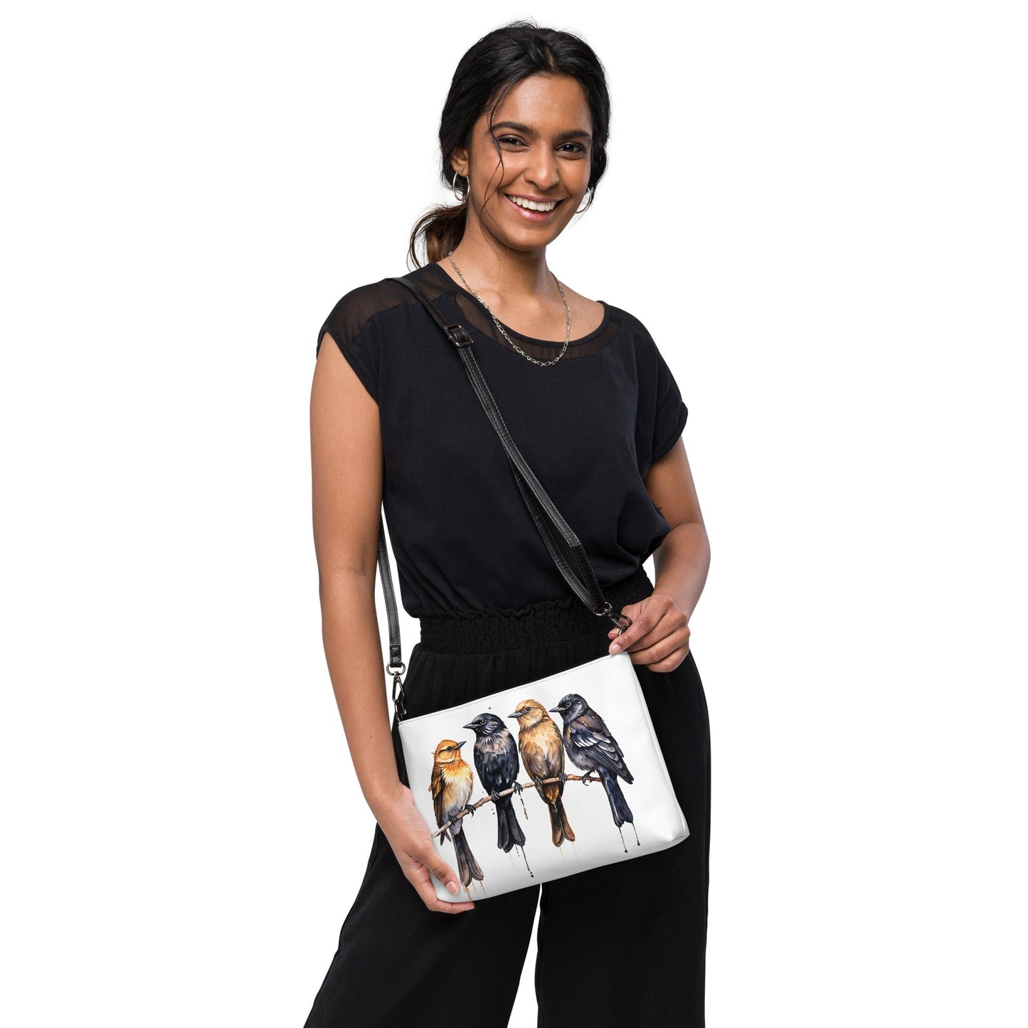 Birds Watercolor Art Crossbody Bag - Crossbody Bag - Discovery Co.