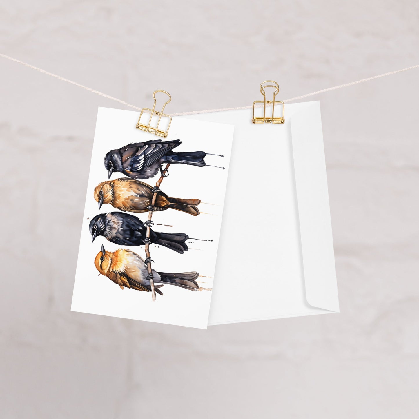 Birds Watercolor Art Greeting Card - Greeting Card - Discovery Co.