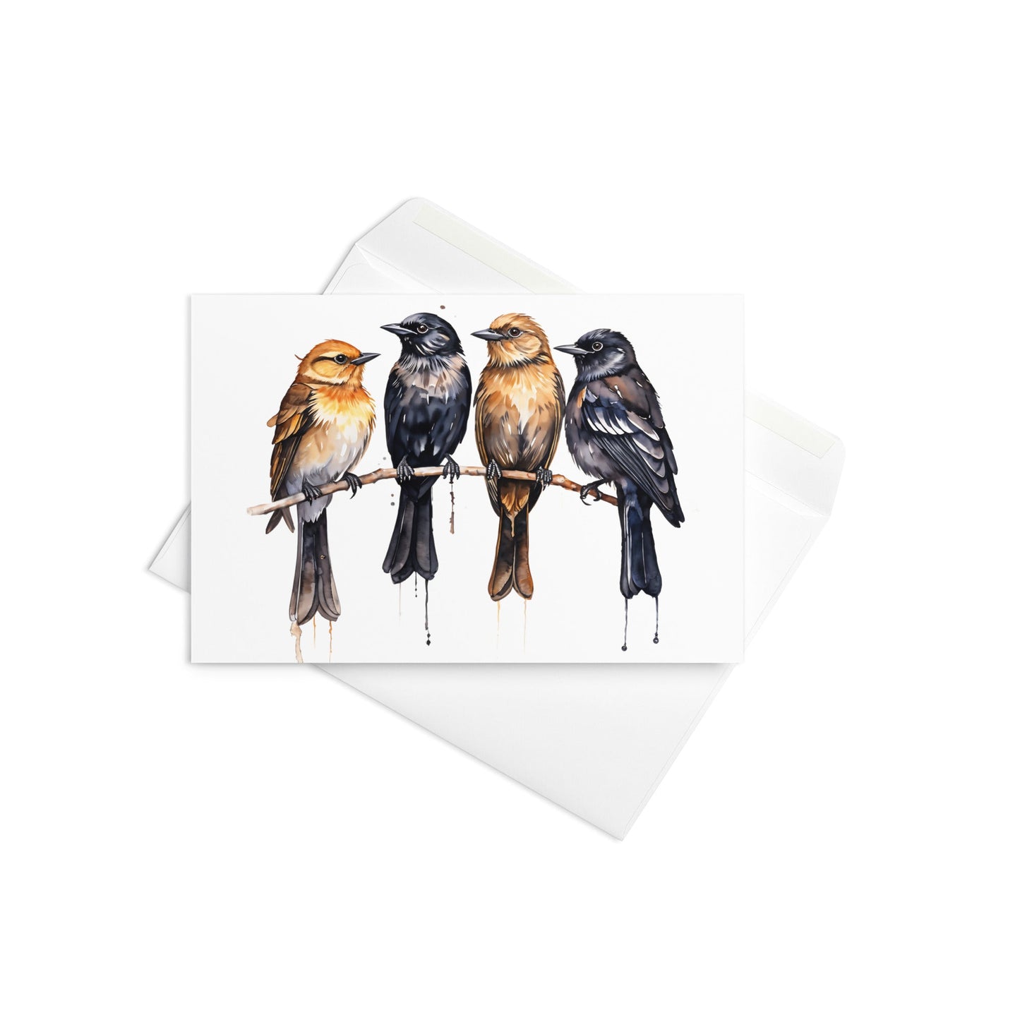 Birds Watercolor Art Greeting Card - Greeting Card - Discovery Co.