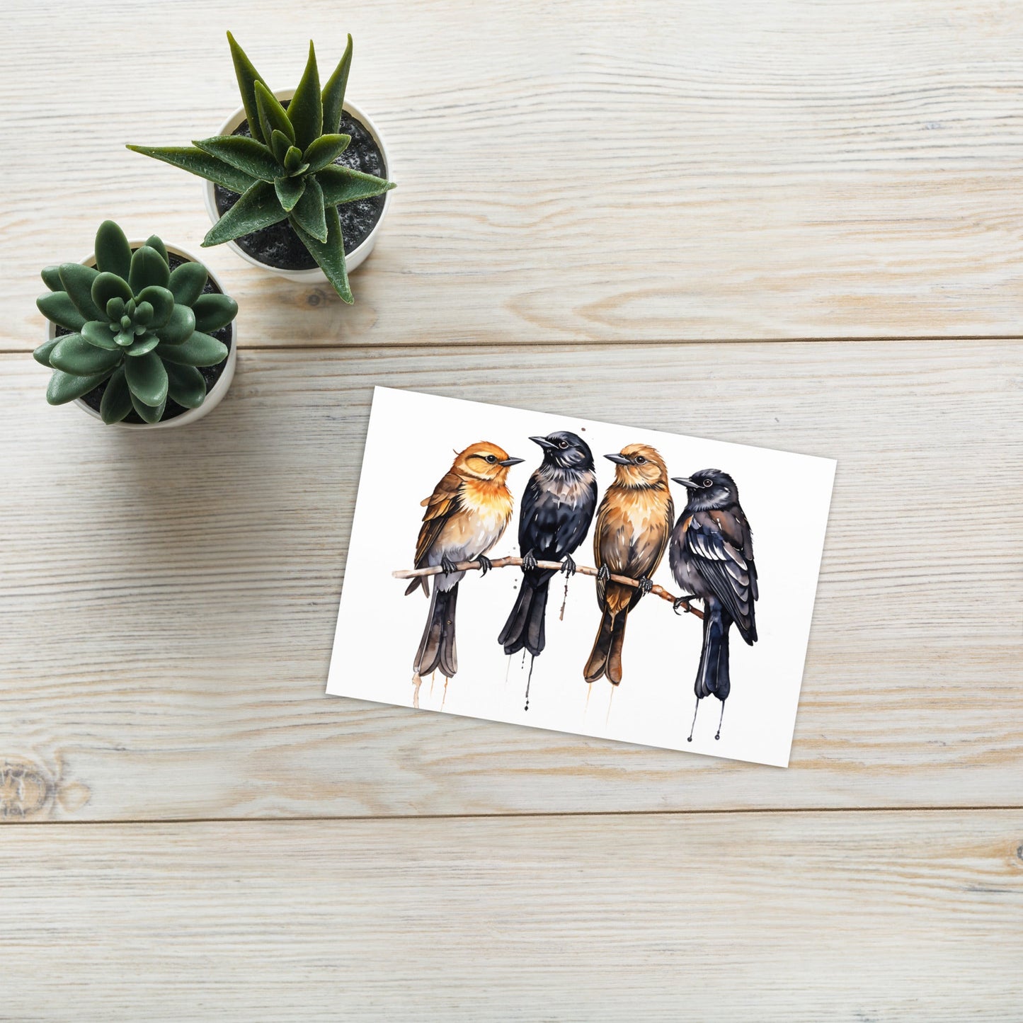 Birds Watercolor Art Greeting Card - Greeting Card - Discovery Co.