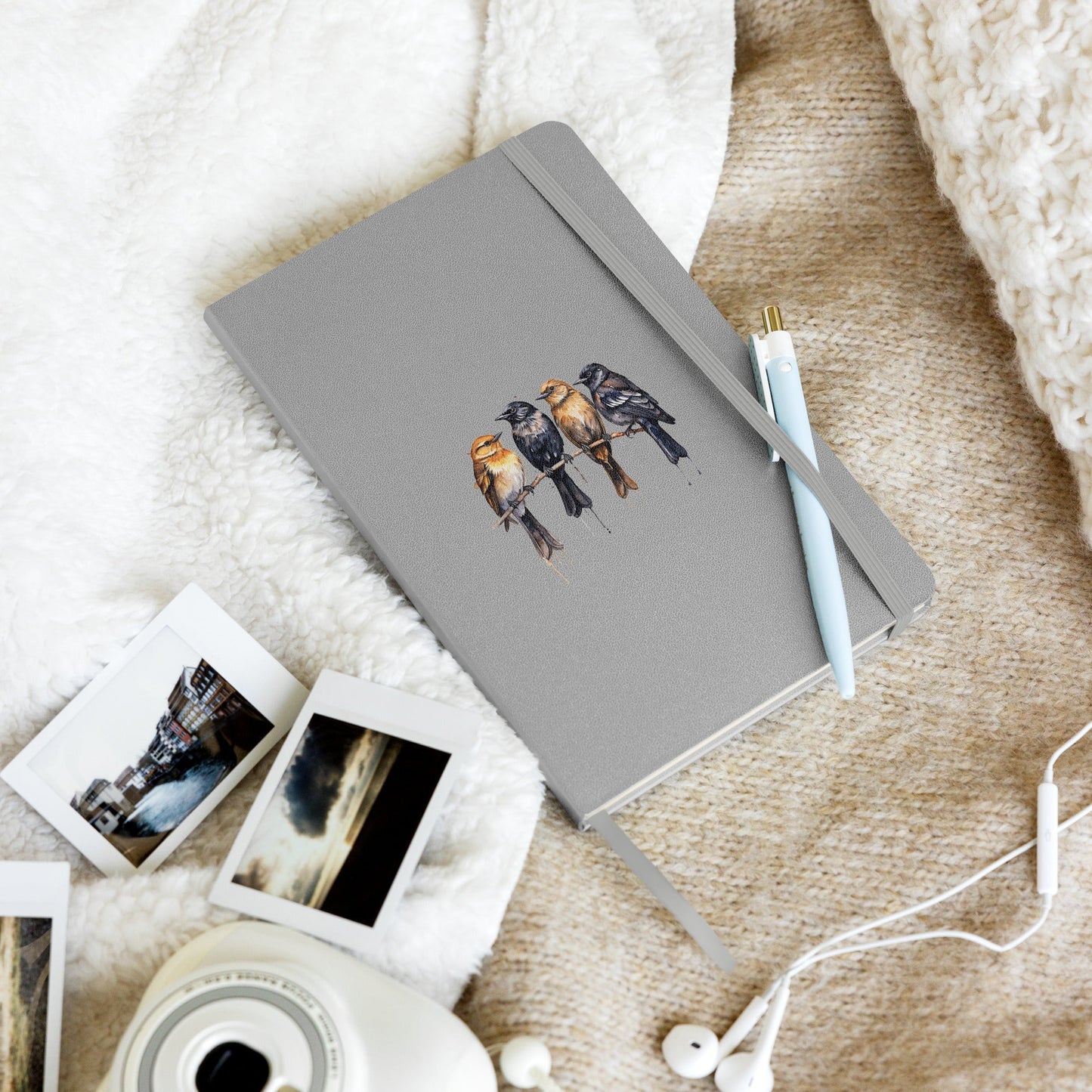 Birds Watercolor Art Hardcover Bound Notebook - Hardcover Bound Notebooks - Discovery Co.
