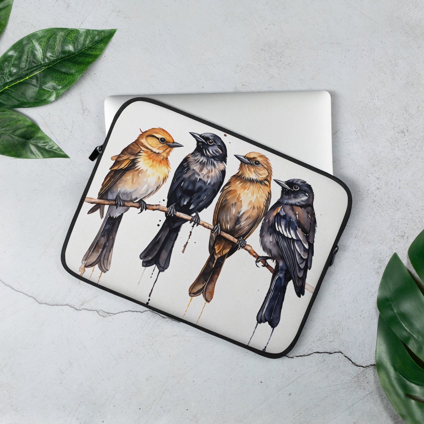 Birds Watercolor Art Laptop Sleeve - Laptop Cases - Discovery Co.