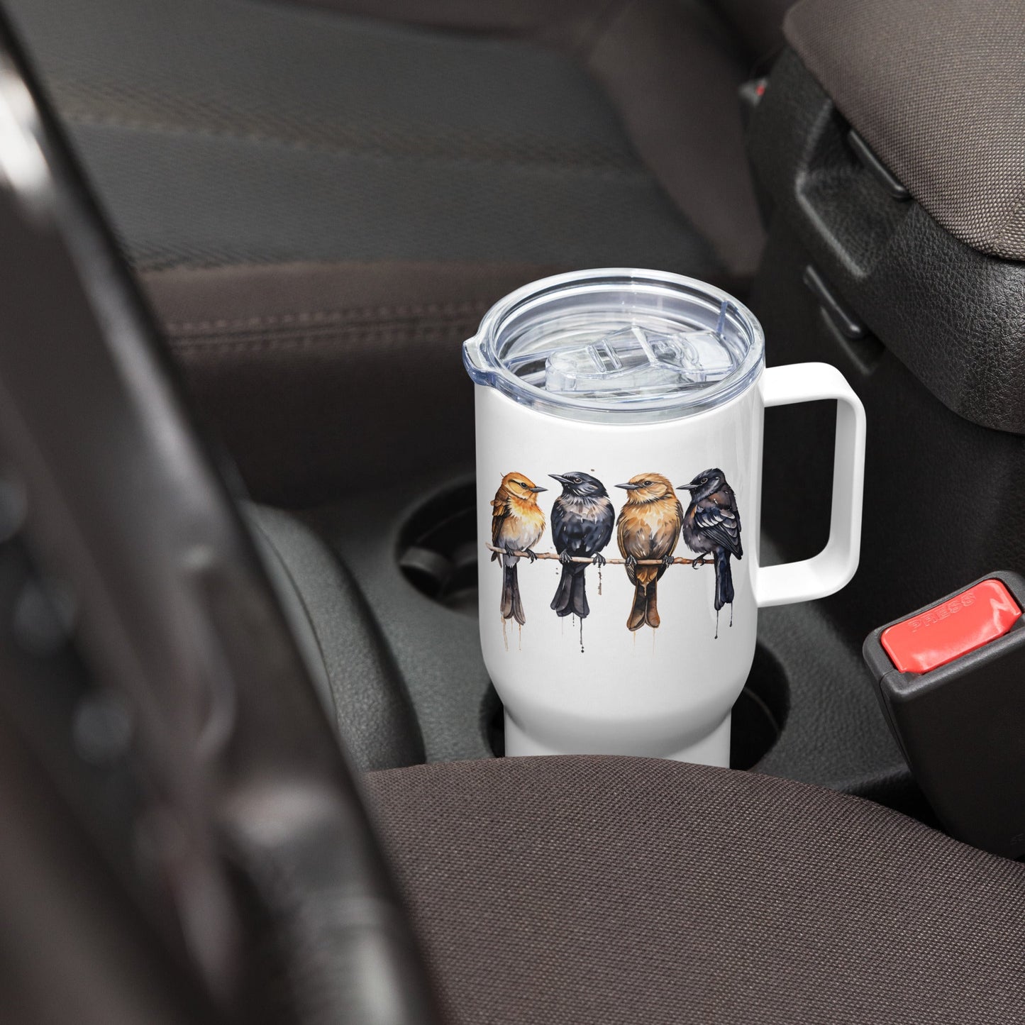 Birds Watercolor Art Stainless Steel Travel Mug (25 oz and 40 oz) - Travel Mug - Discovery Co.