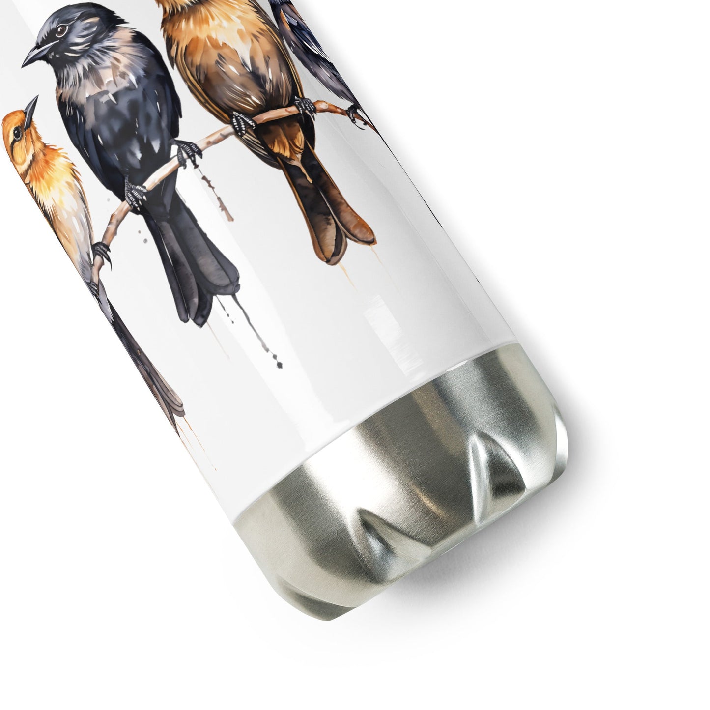 Birds Watercolor Art Stainless Steel Water Bottle - Stainless Steel Water Bottle - Discovery Co.