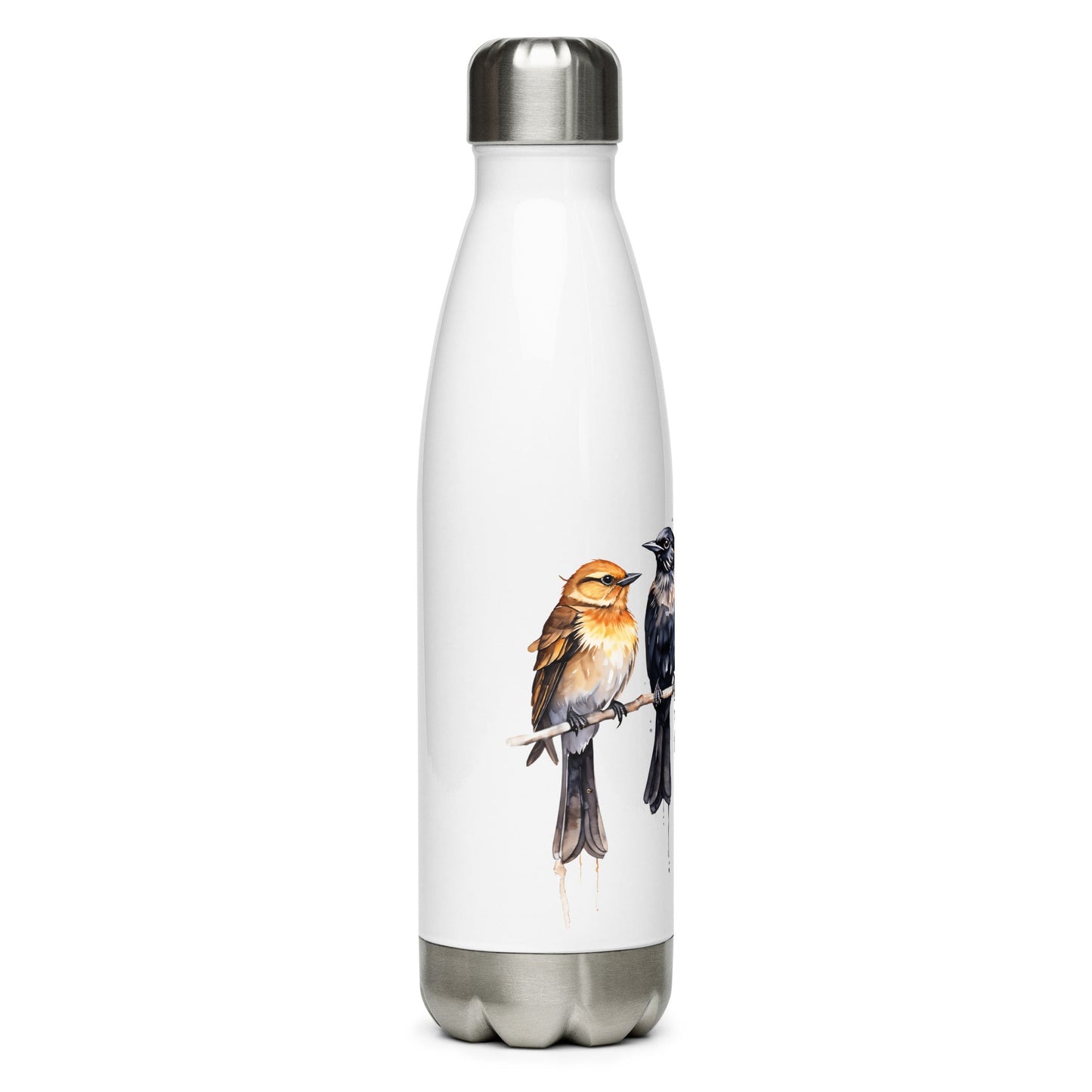 Birds Watercolor Art Stainless Steel Water Bottle - Stainless Steel Water Bottle - Discovery Co.