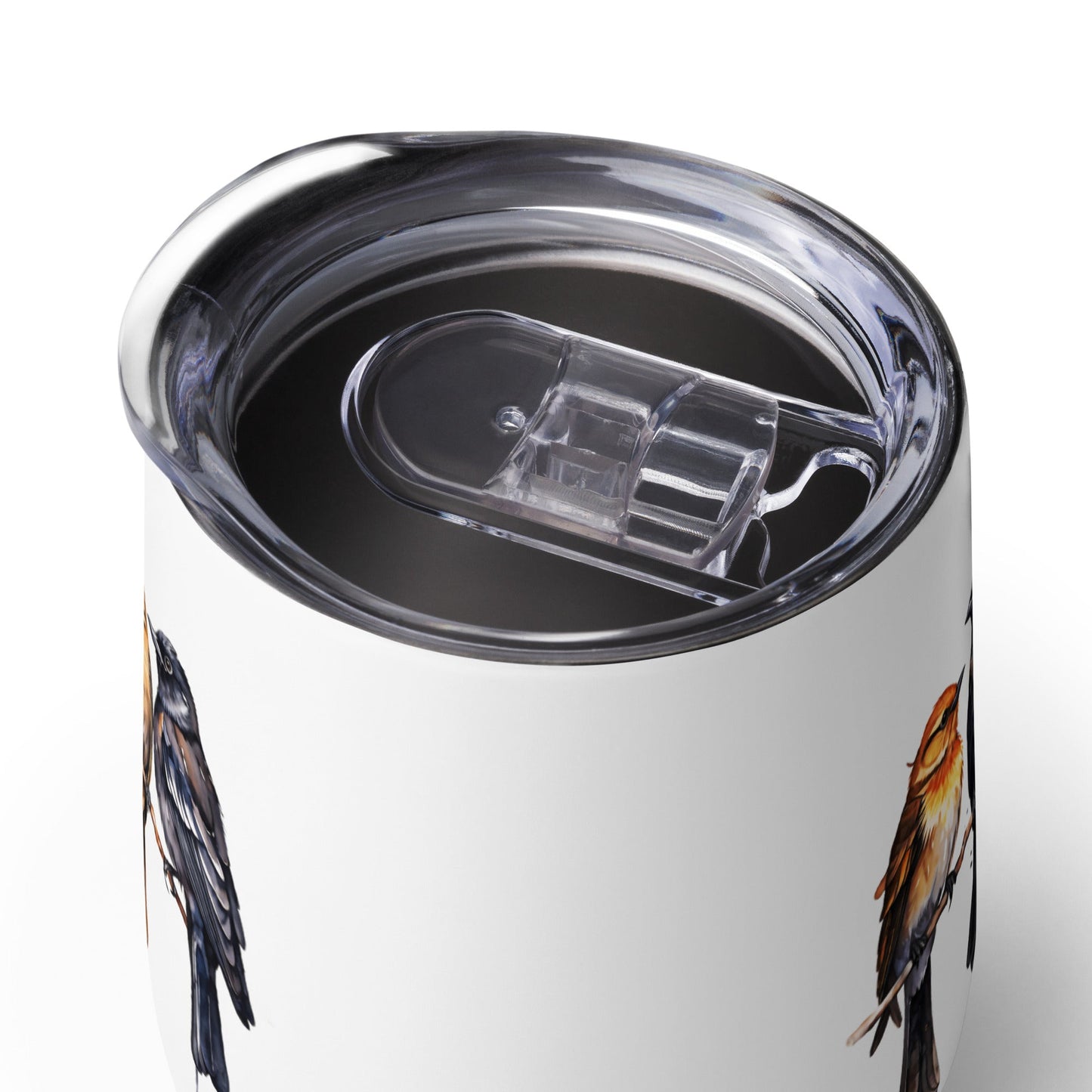 Birds Watercolor Art Stainless Steel Wine Tumbler - Tumblers - Discovery Co.
