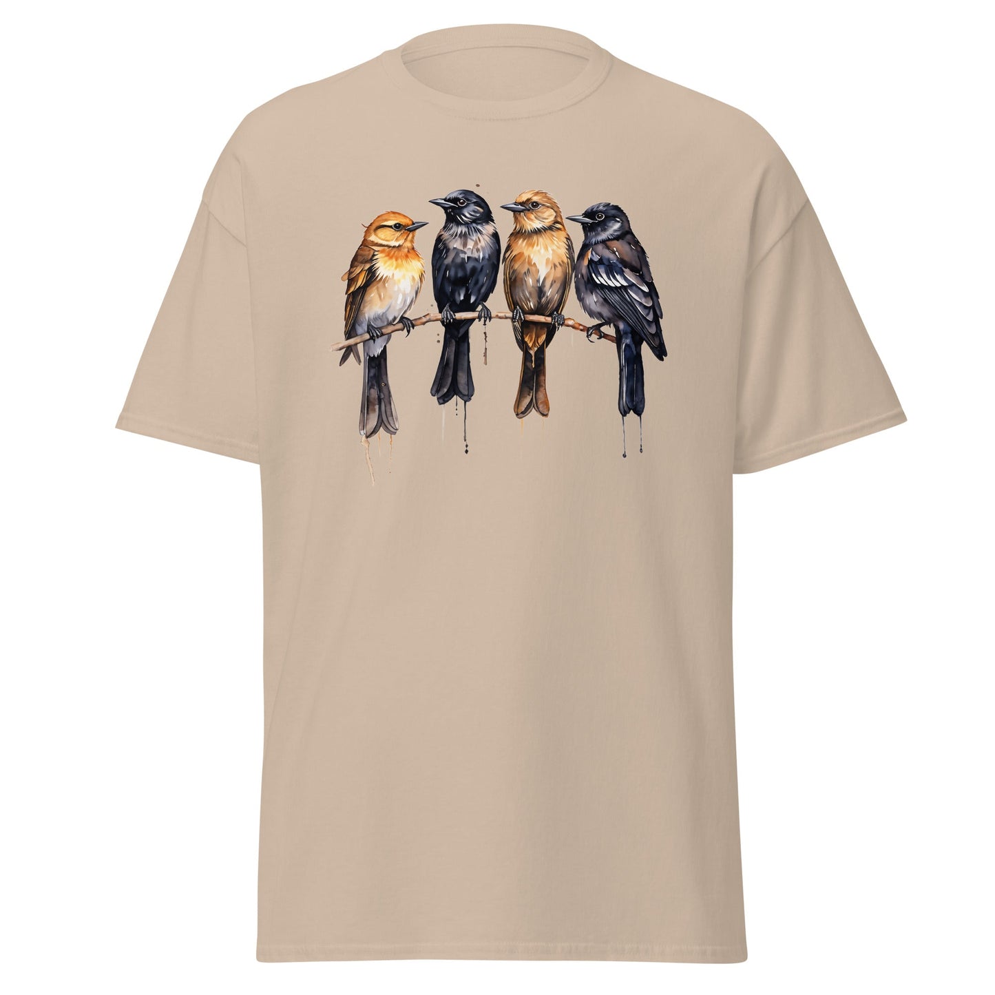 Birds Watercolor Art Women's (Unisex) Classic Tee - Women's Shirts - Discovery Co.