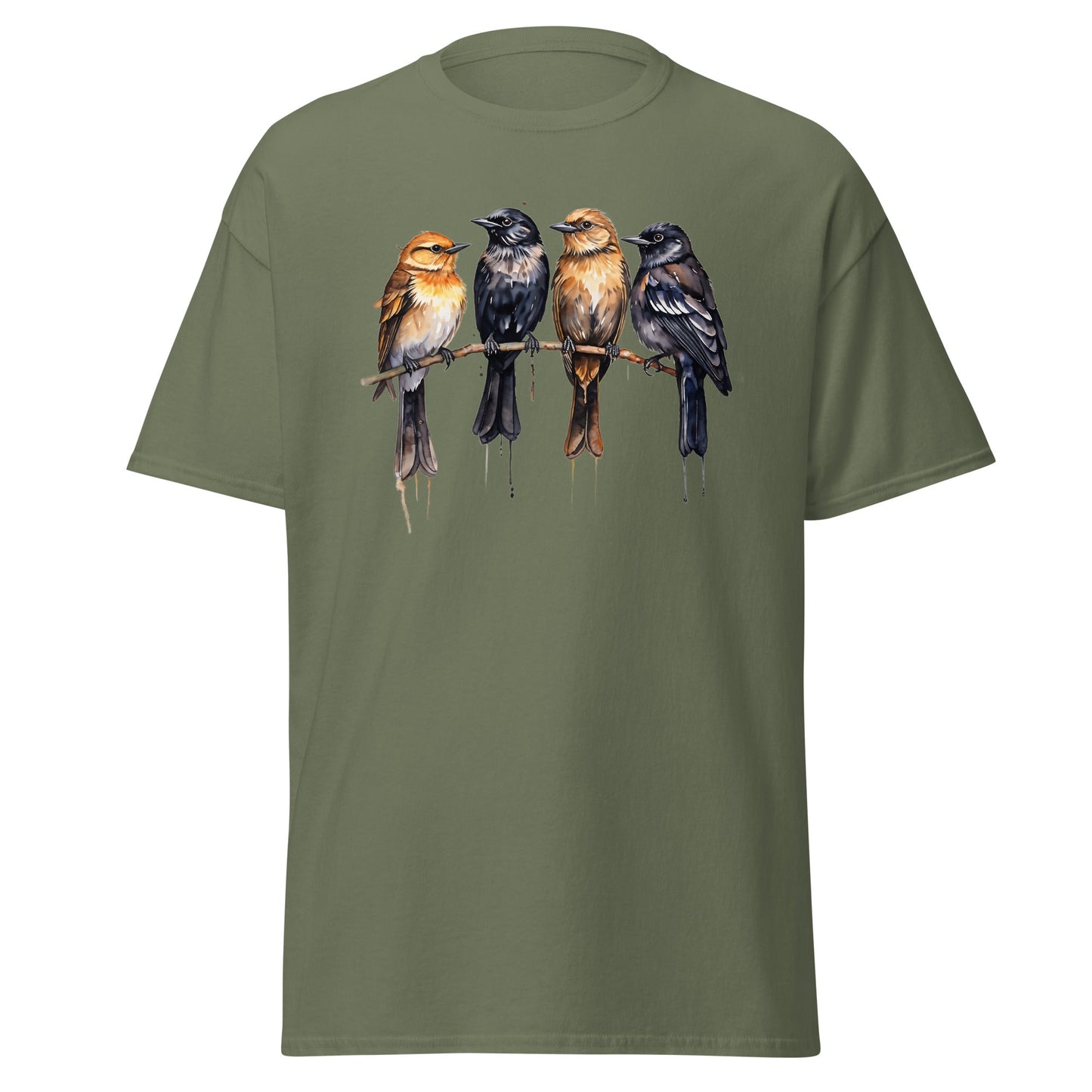 Birds Watercolor Art Women's (Unisex) Classic Tee - Women's Shirts - Discovery Co.