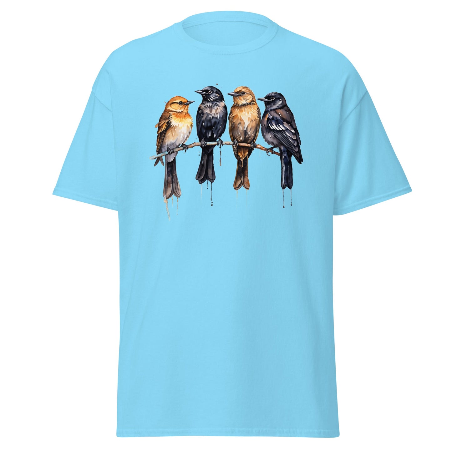 Birds Watercolor Art Women's (Unisex) Classic Tee - Women's Shirts - Discovery Co.