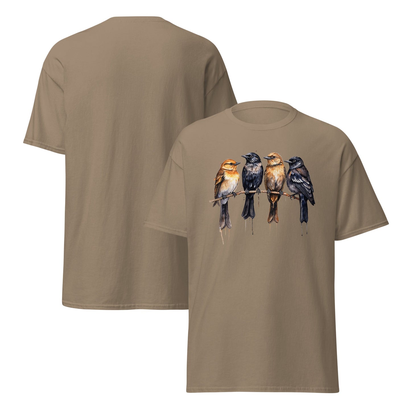 Birds Watercolor Art Women's (Unisex) Classic Tee - Women's Shirts - Discovery Co.