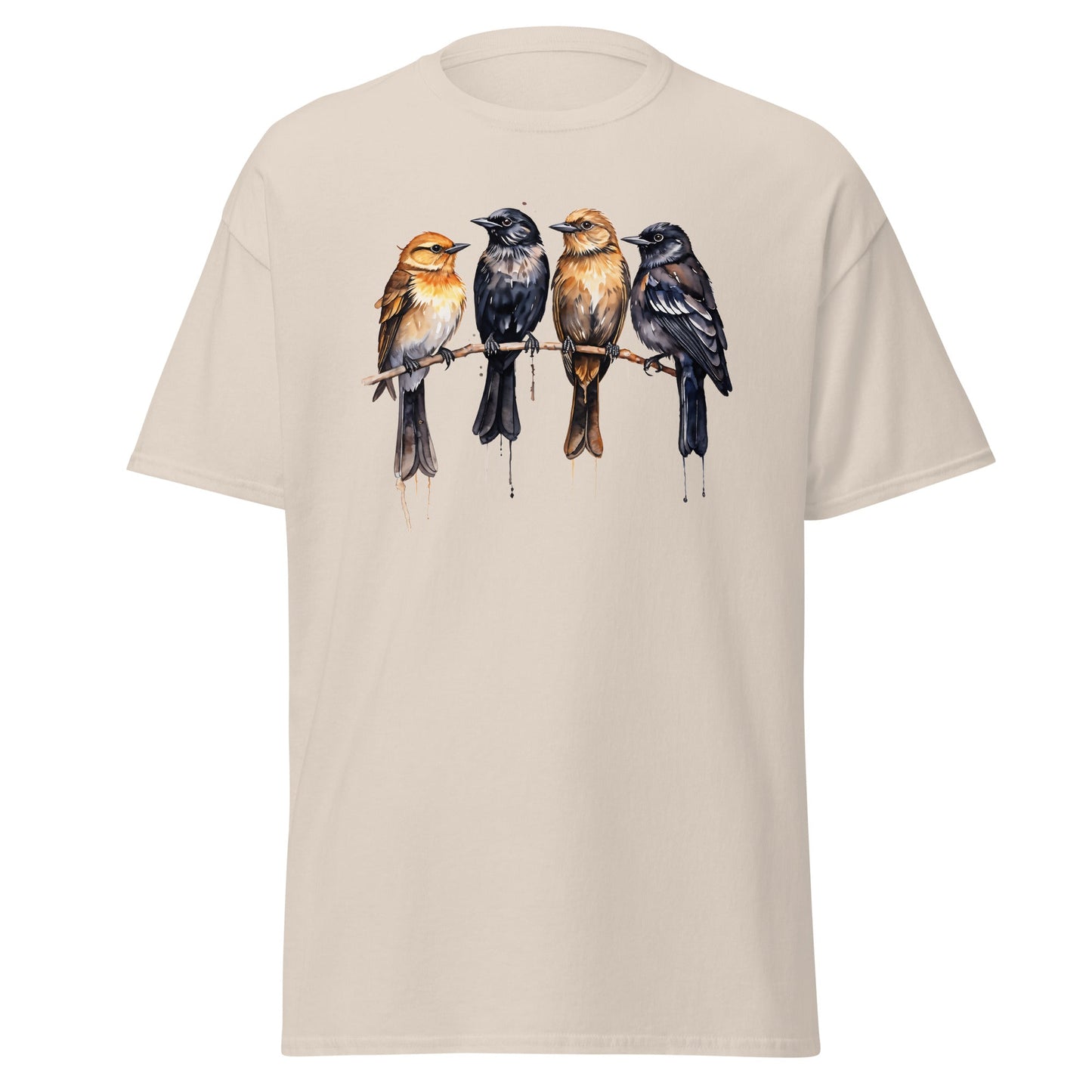 Birds Watercolor Art Women's (Unisex) Classic Tee - Women's Shirts - Discovery Co.