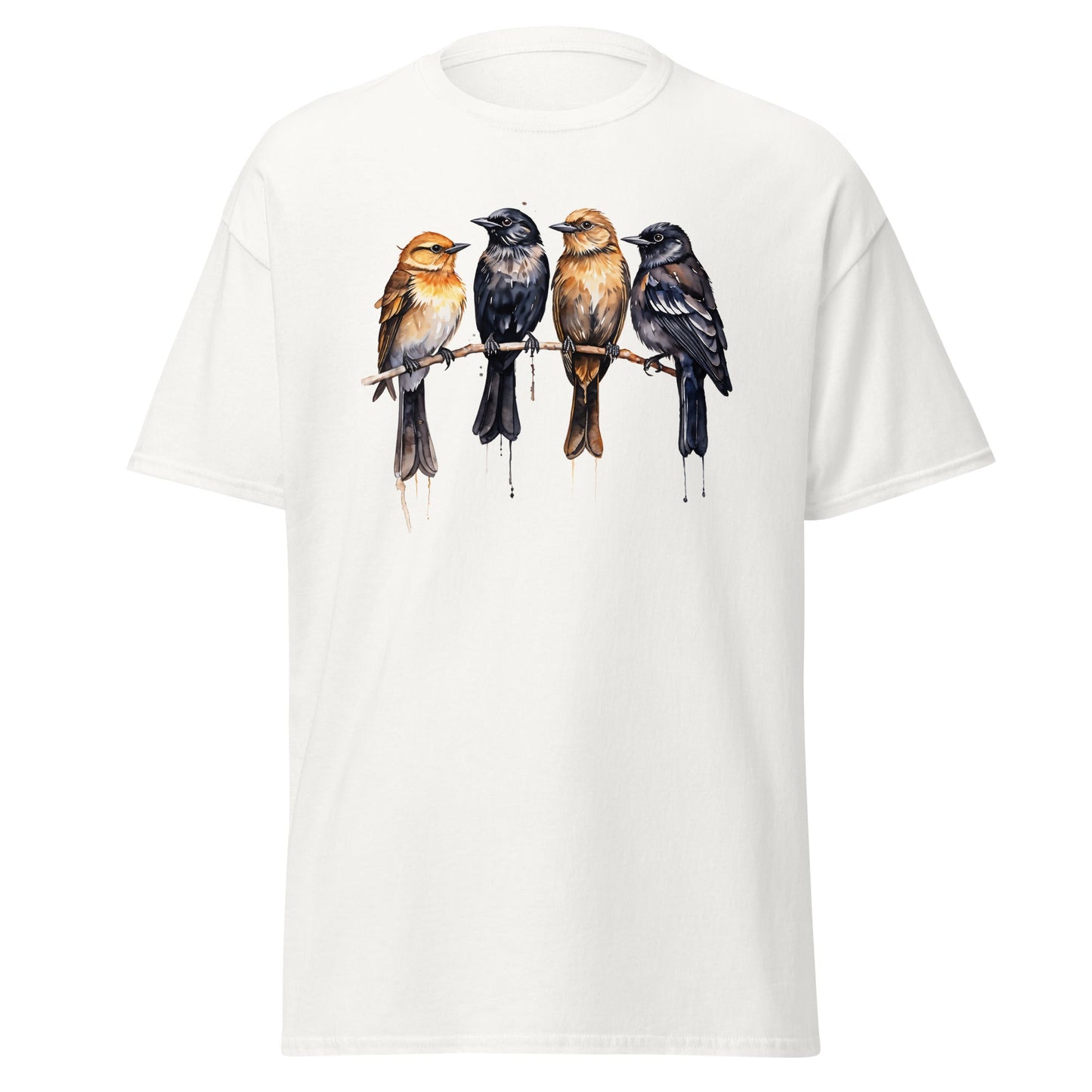 Birds Watercolor Art Women's (Unisex) Classic Tee - Women's Shirts - Discovery Co.