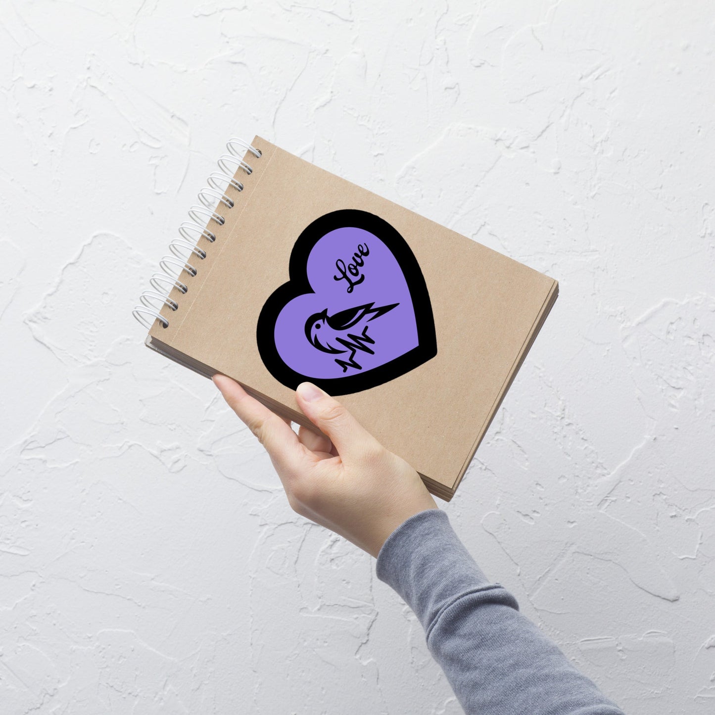 Black Bird Heartbeat Bubble - Free Stickers - Stickers - Discovery Co.