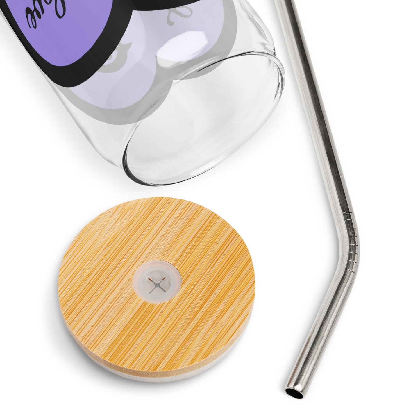 Black Bird Heartbeat II Can - Shaped Glass - Can - Shaped Glass - Discovery Co.
