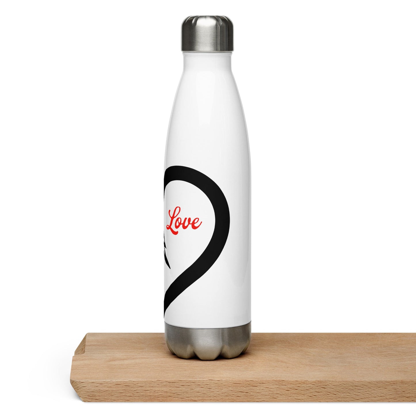 Black Bird Heartbeat Stainless Steel Water Bottle - Stainless Steel Water Bottle - Discovery Co.