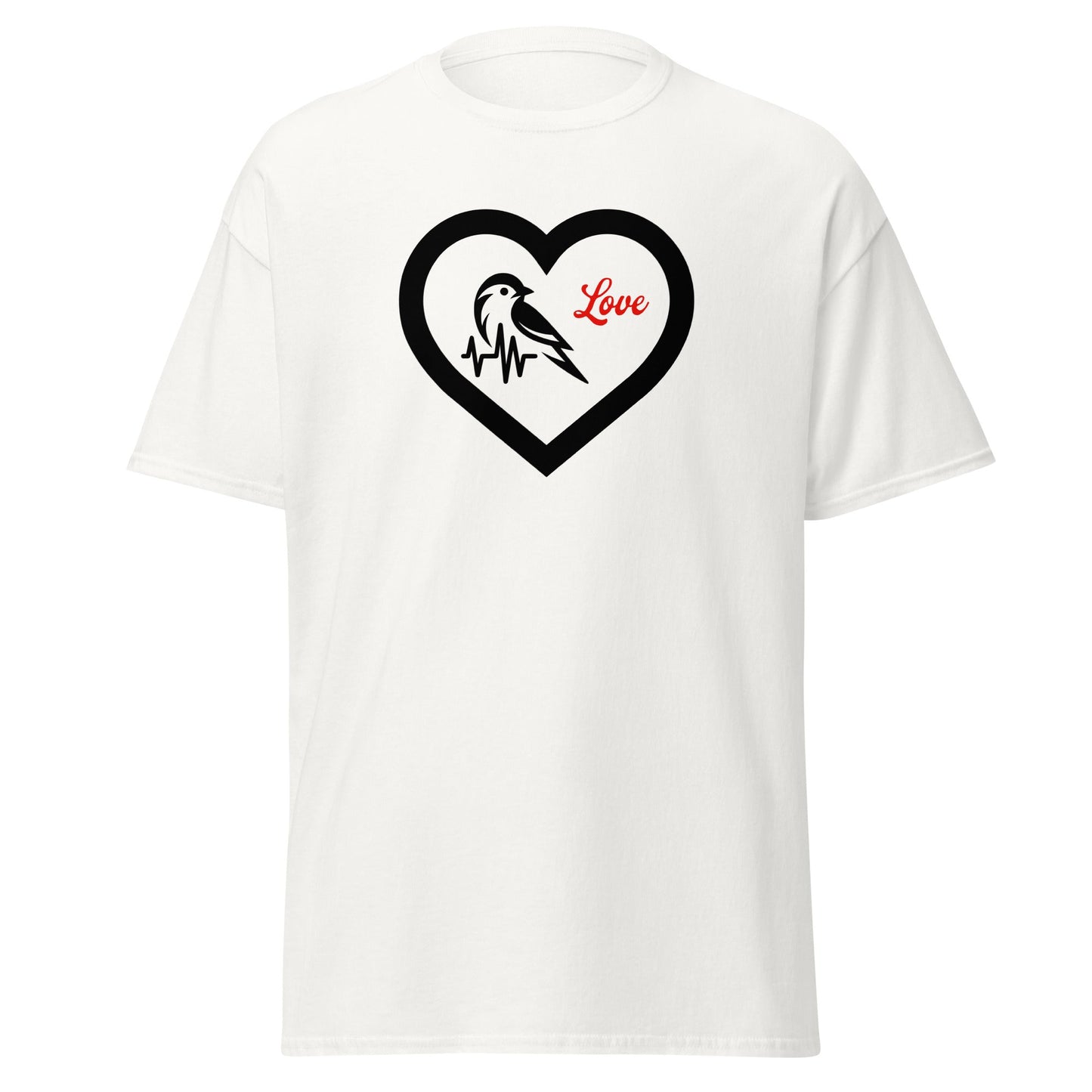 Black Bird Heartbeat Women's (Unisex) Classic Tee - Women's Shirts - Discovery Co.