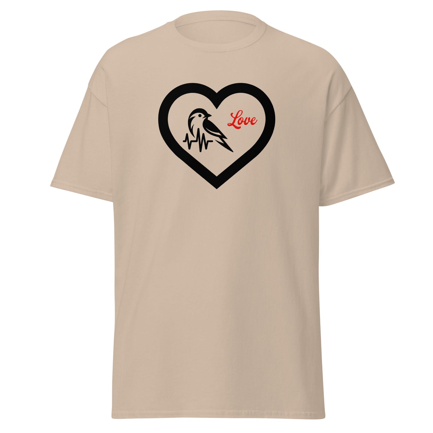 Black Bird Heartbeat Women's (Unisex) Classic Tee - Women's Shirts - Discovery Co.